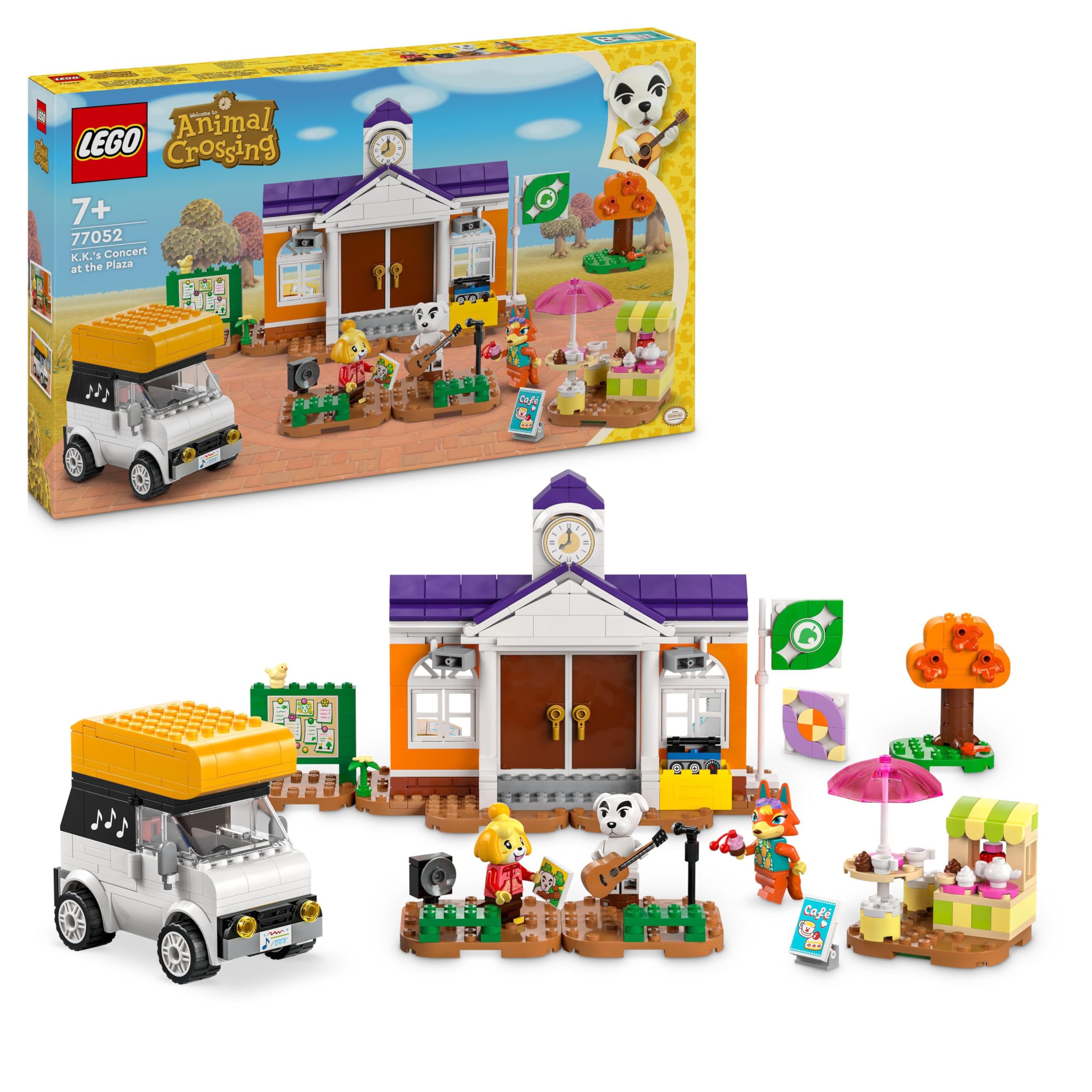 LEGO Animal Crossing K.K.'s Concert in the Plaza Building Toy - 550-Piece Playset for Ages 7+ 1