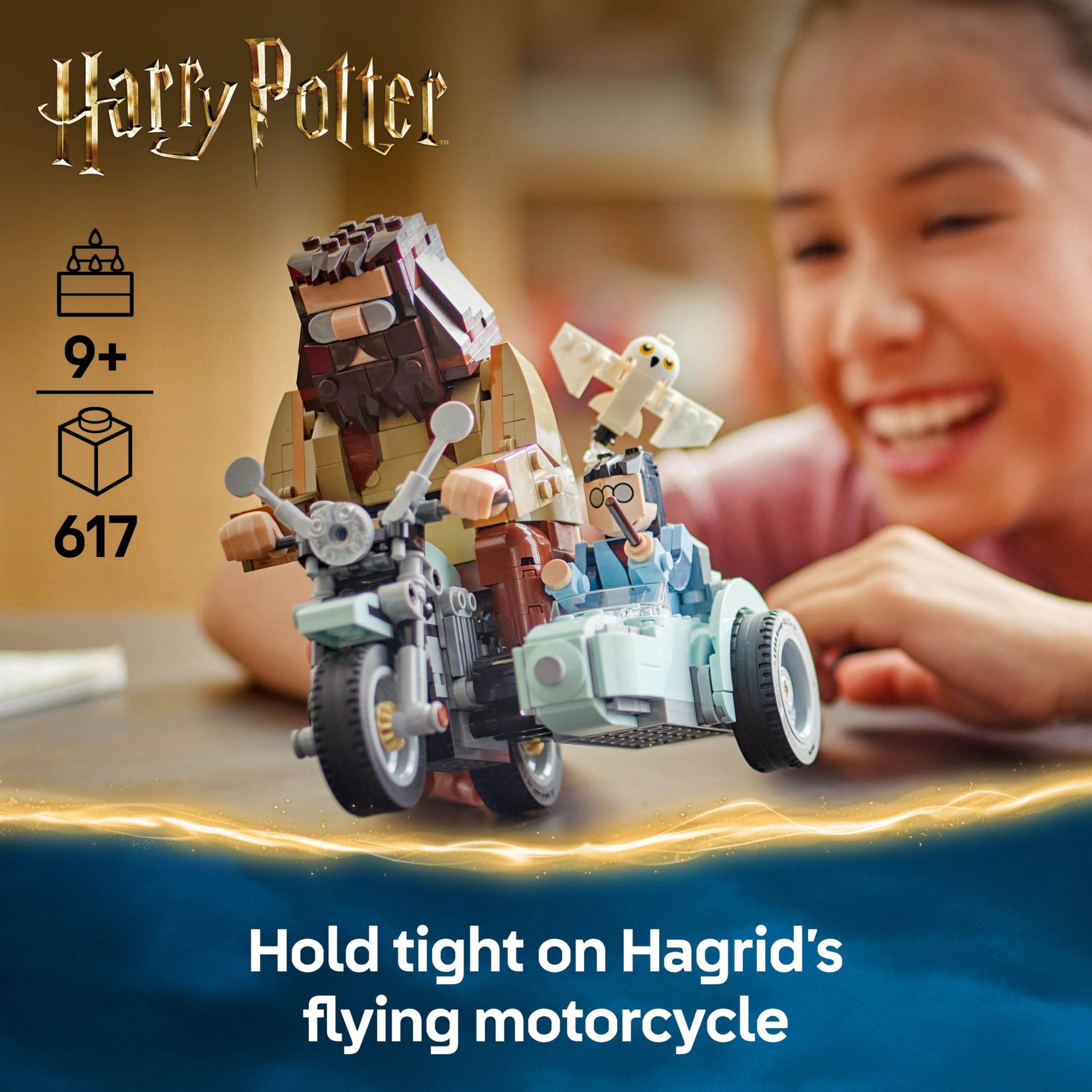 LEGO Harry Potter Hagrid & Harry’s Motorcycle Ride Building Set | Model 76443 | Ages 9+ 2