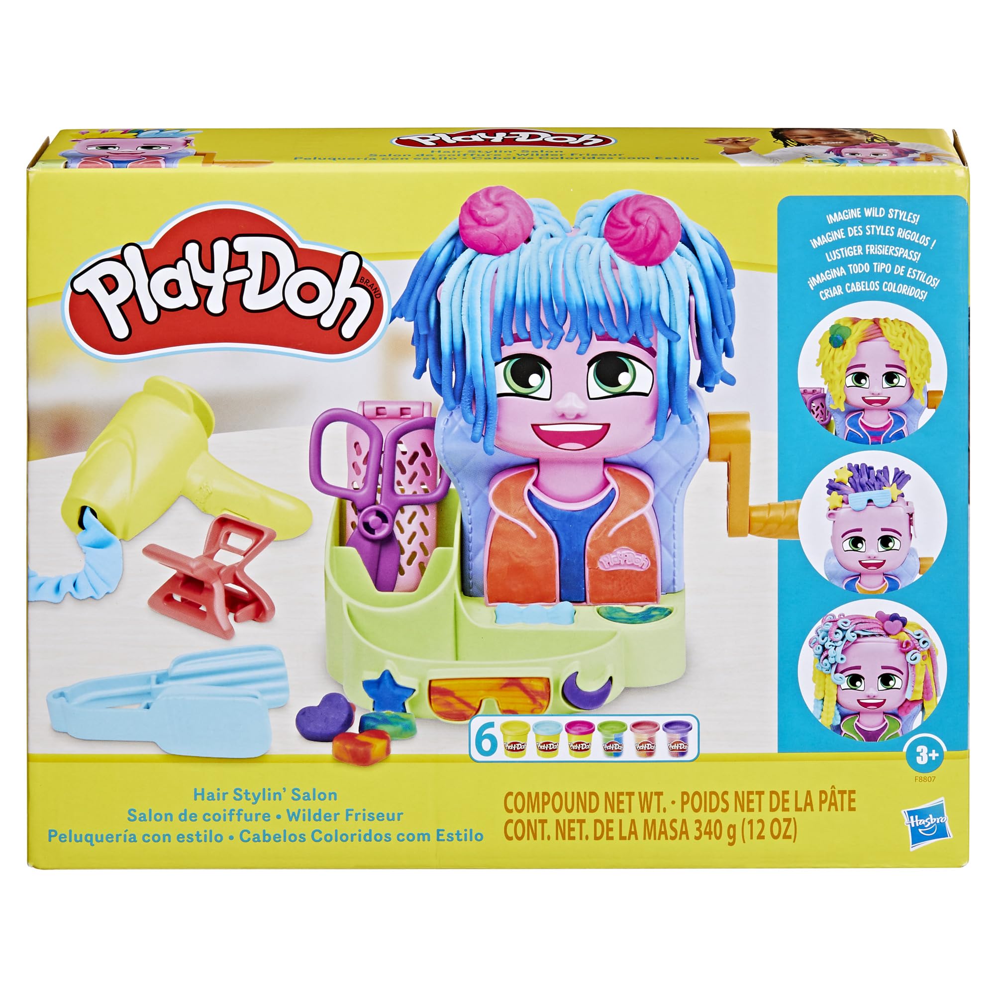 Play-Doh Hair Stylin' Salon Playset - Creative Styling Fun for Ages 3+ 2