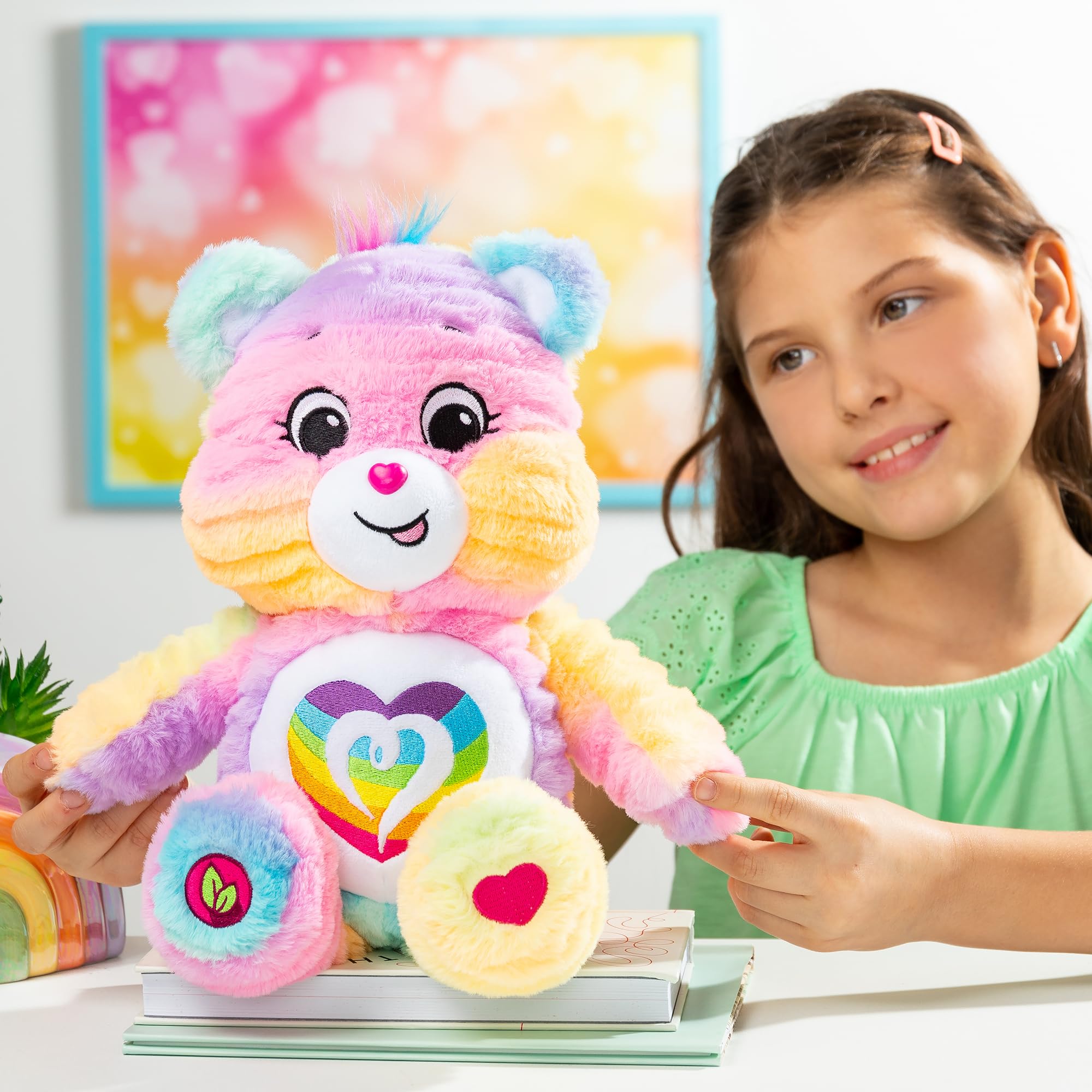 Basic Fun Care Bears 35cm Colour Splash Plush – Togetherness Bear Eco-Friendly