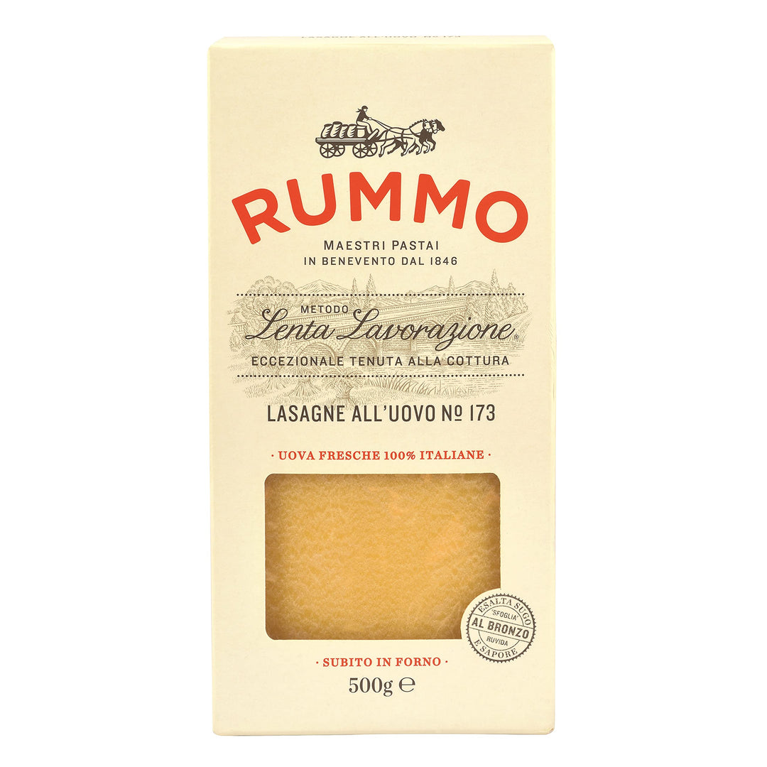 Rummo Egg Lasagne All'uovo Pasta, No.173 - Premium Italian Pasta Sheets, Ar
