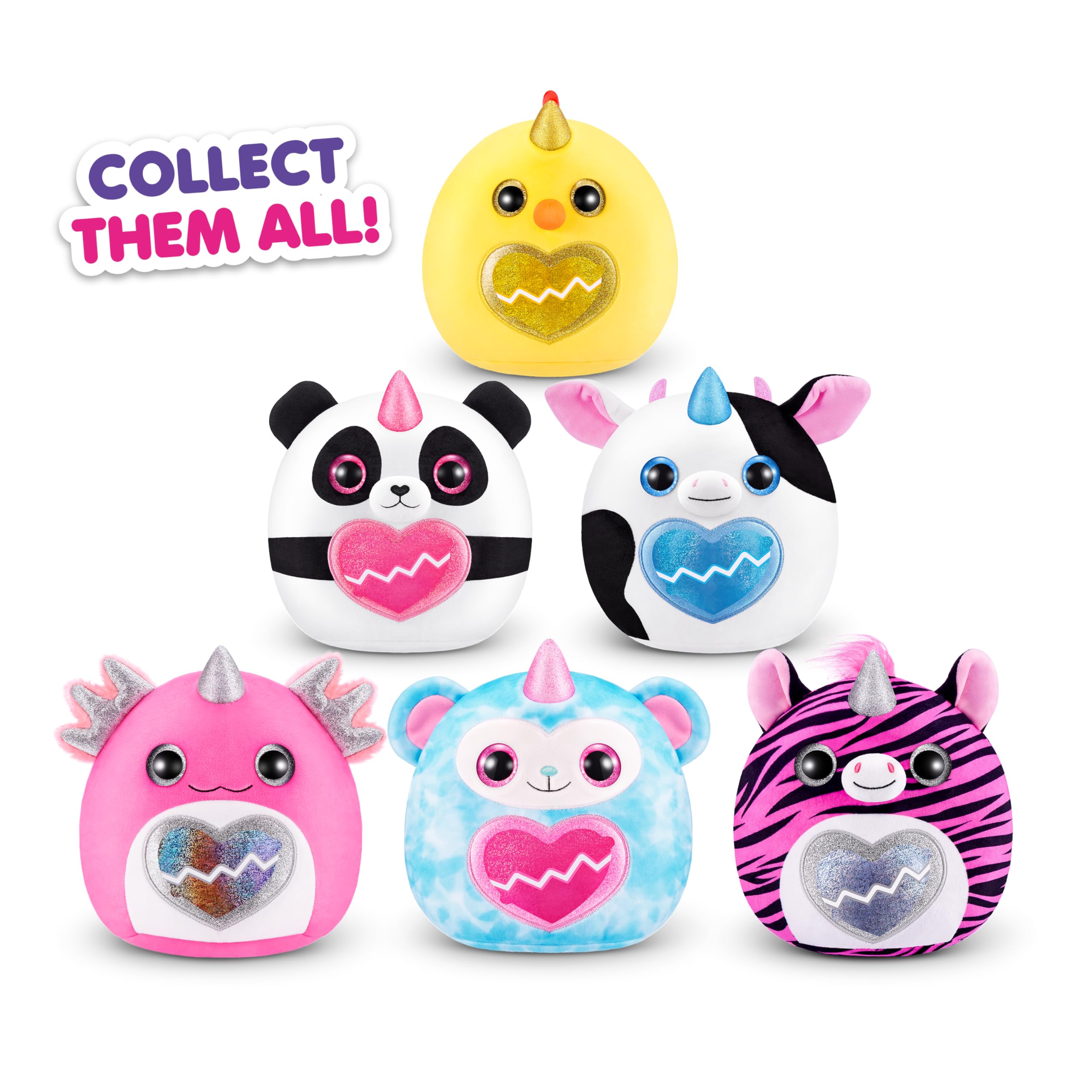 Rainbocorns ZURU Eggzania Mini Mania - Axolotl Plush Surprise Unbox, 10 Surprises, Collectible Playset for Kids 4