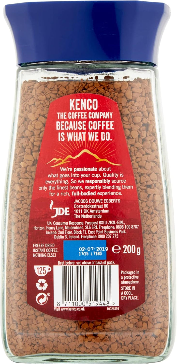 Kenco Rich Instant Coffee, Medium Roast, Unflavoured, 200g