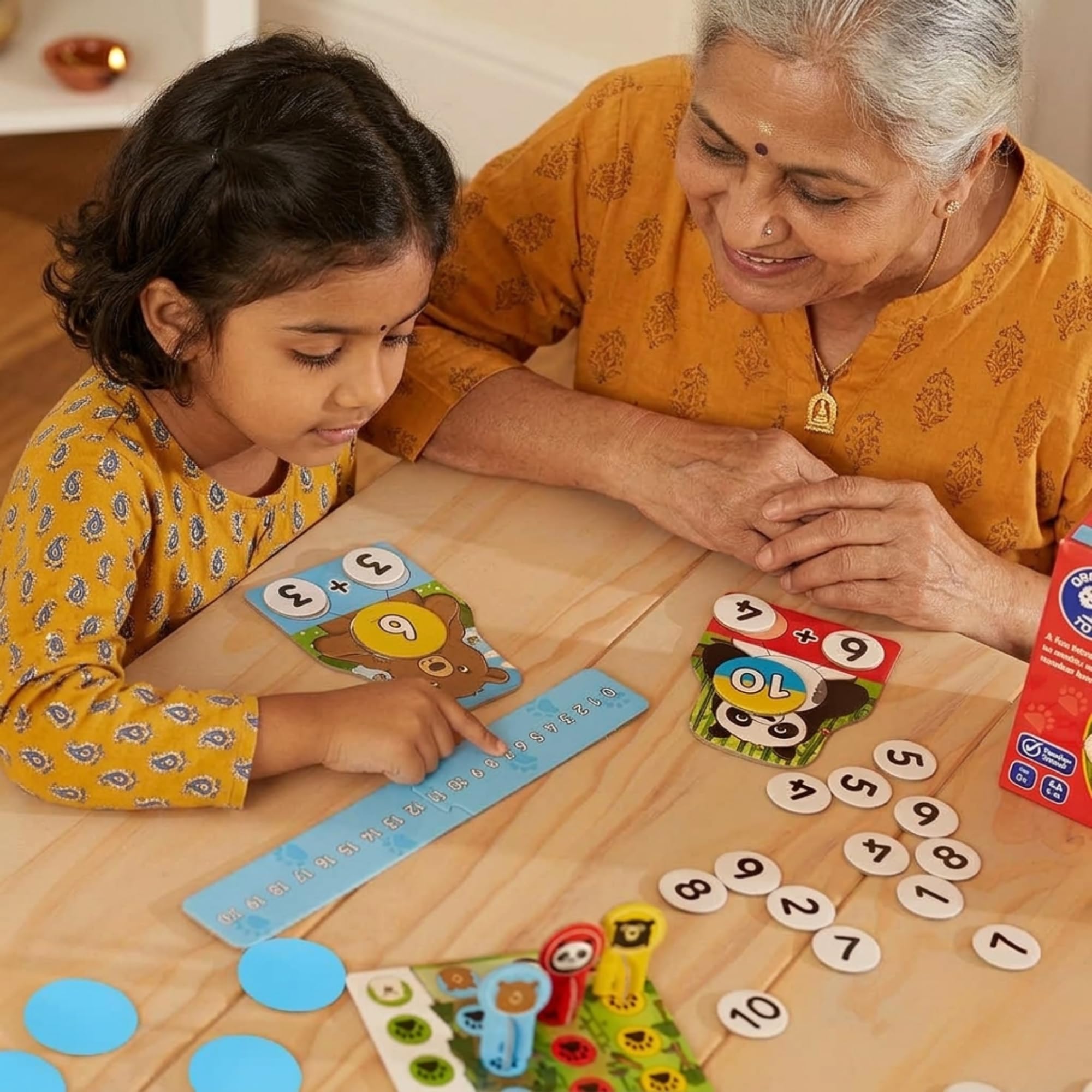Orchard Toys Number Bears Maths Game - Addition, Subtraction & Number Bonds to 20 | Ages 5+ | 1-4 Players 4