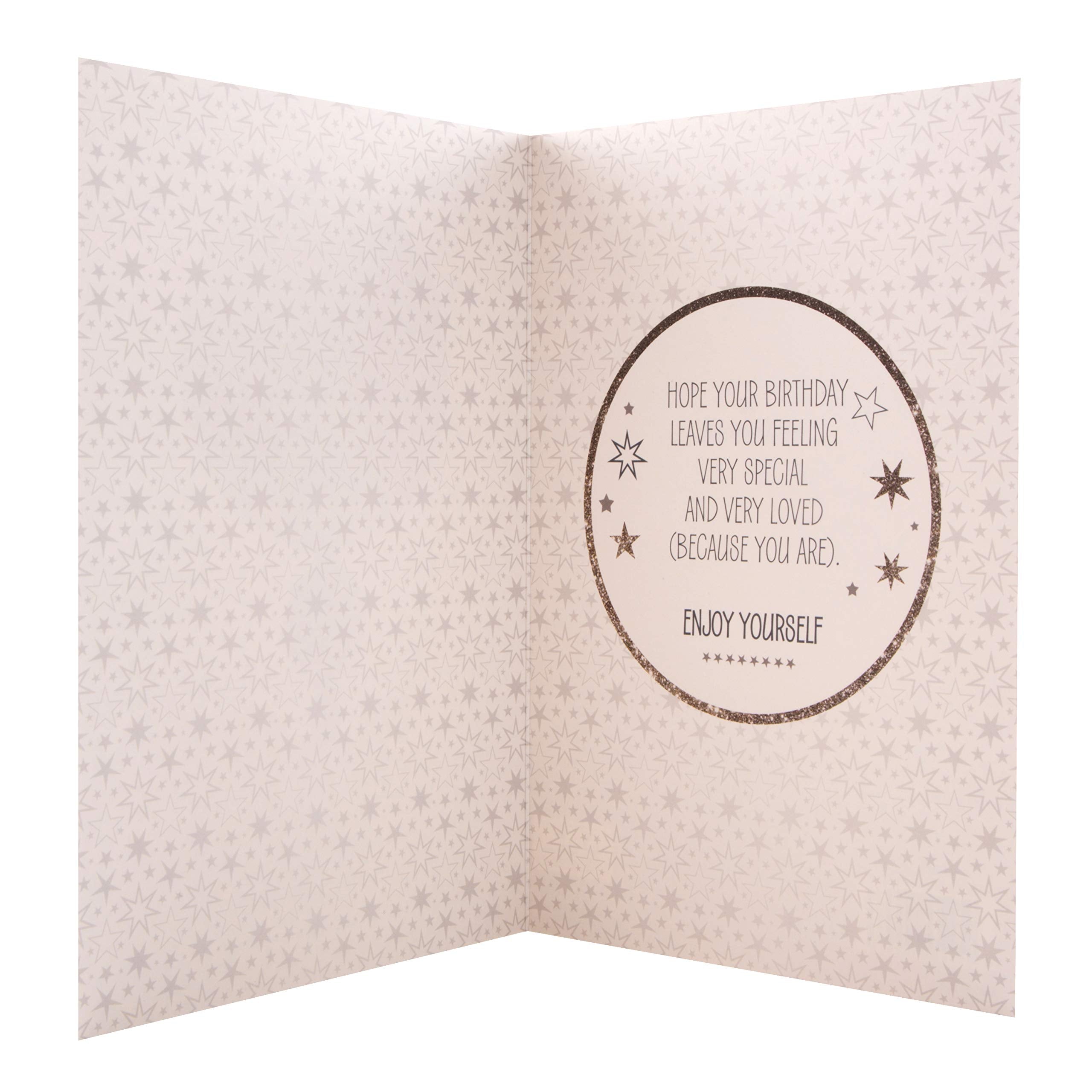 Hallmark Birthday Card for Grandson - 3D Tag, Gold Foil & Glitter Stars | 22.8cm x 15.9cm 4