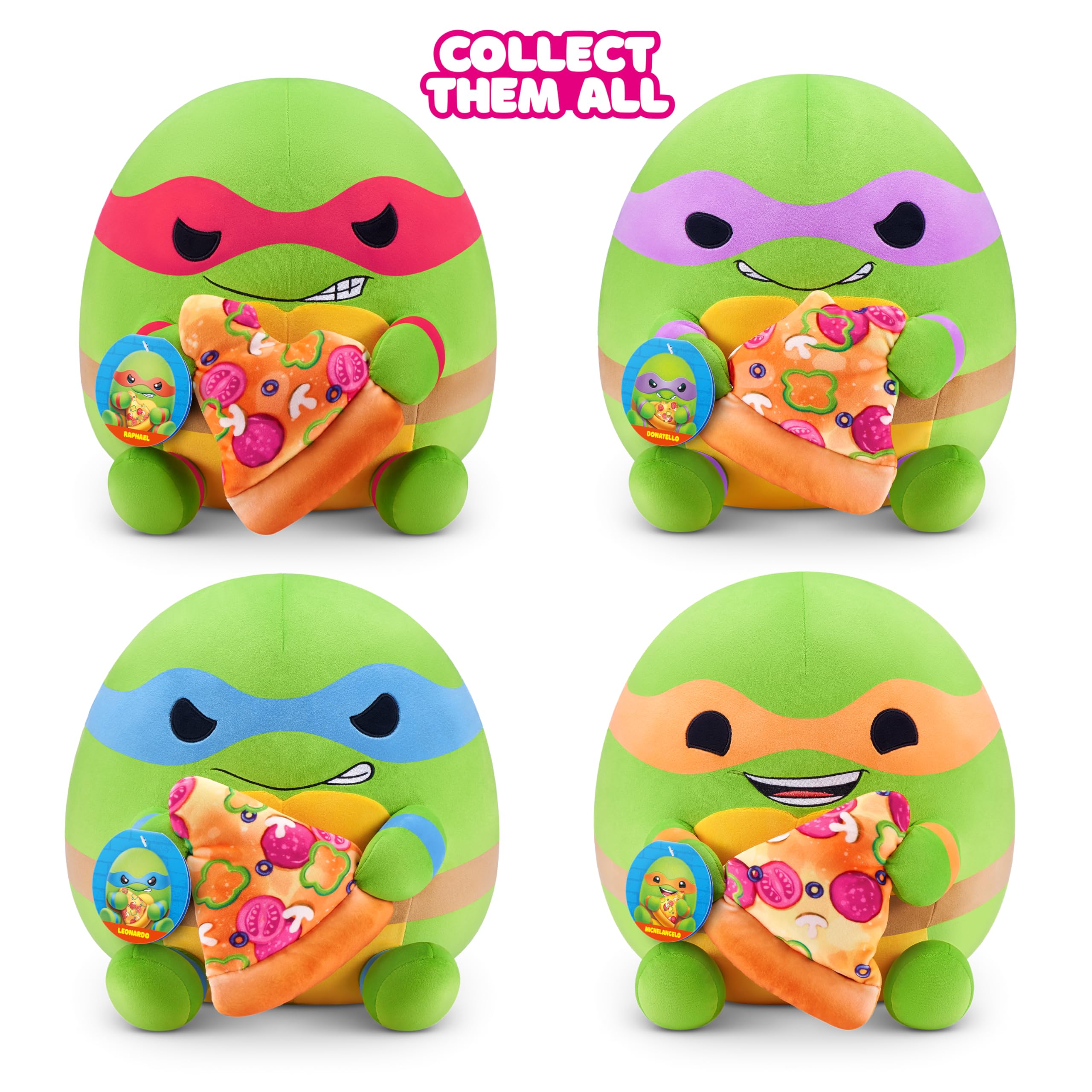 Snackles Teenage Mutant Ninja Turtles Plush Doll - 35 cm Soft Cotton Toy | Limited Edition 4
