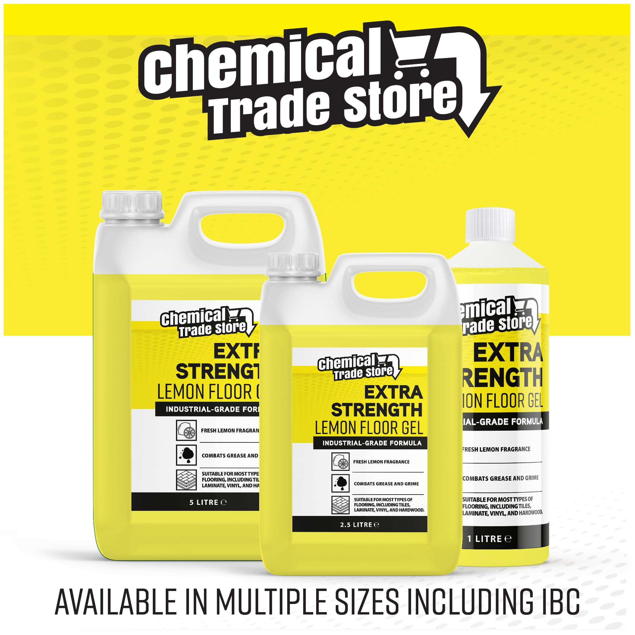 Chemical Trade Store Lemon Floor Gel - Industrial Strength Cleaner | 1L | Streak Free 5