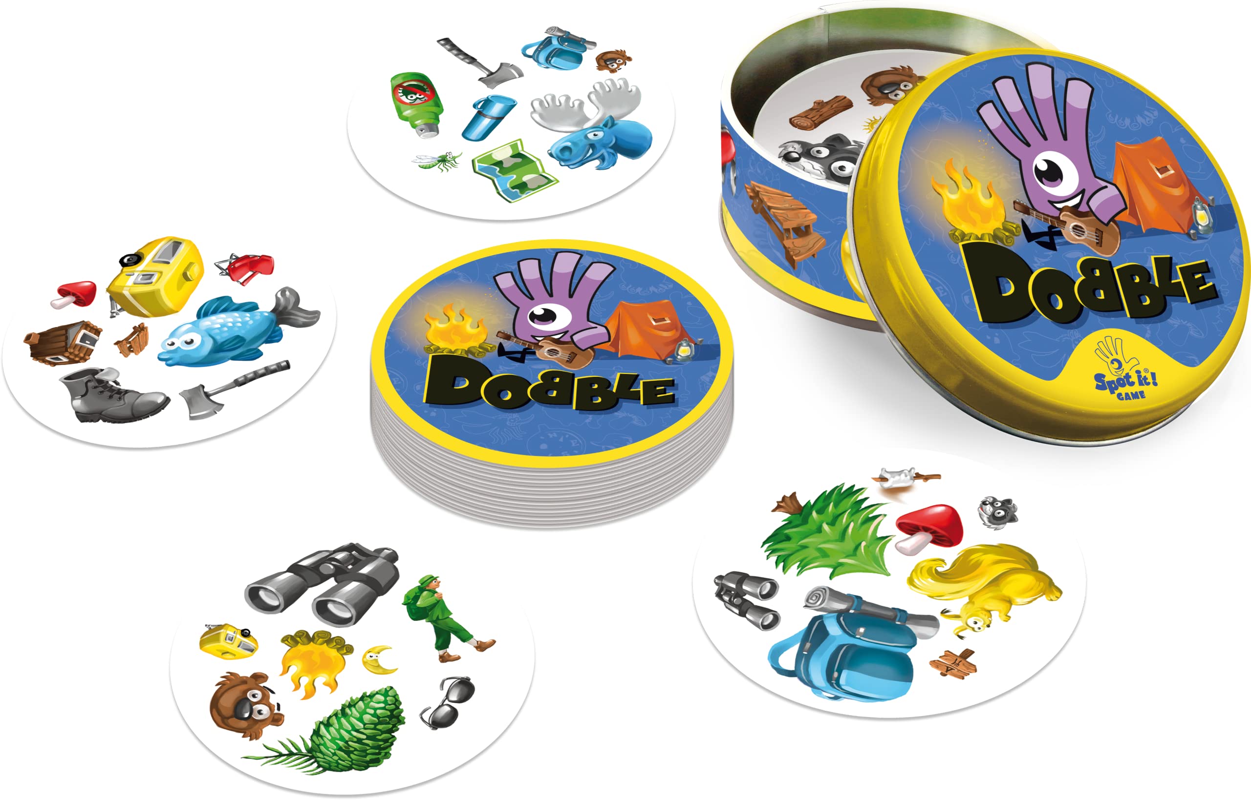 Asmodee Dobble Camping Card Game for Ages 6+ | 2-8 Players | 15-Minute Play Time 3
