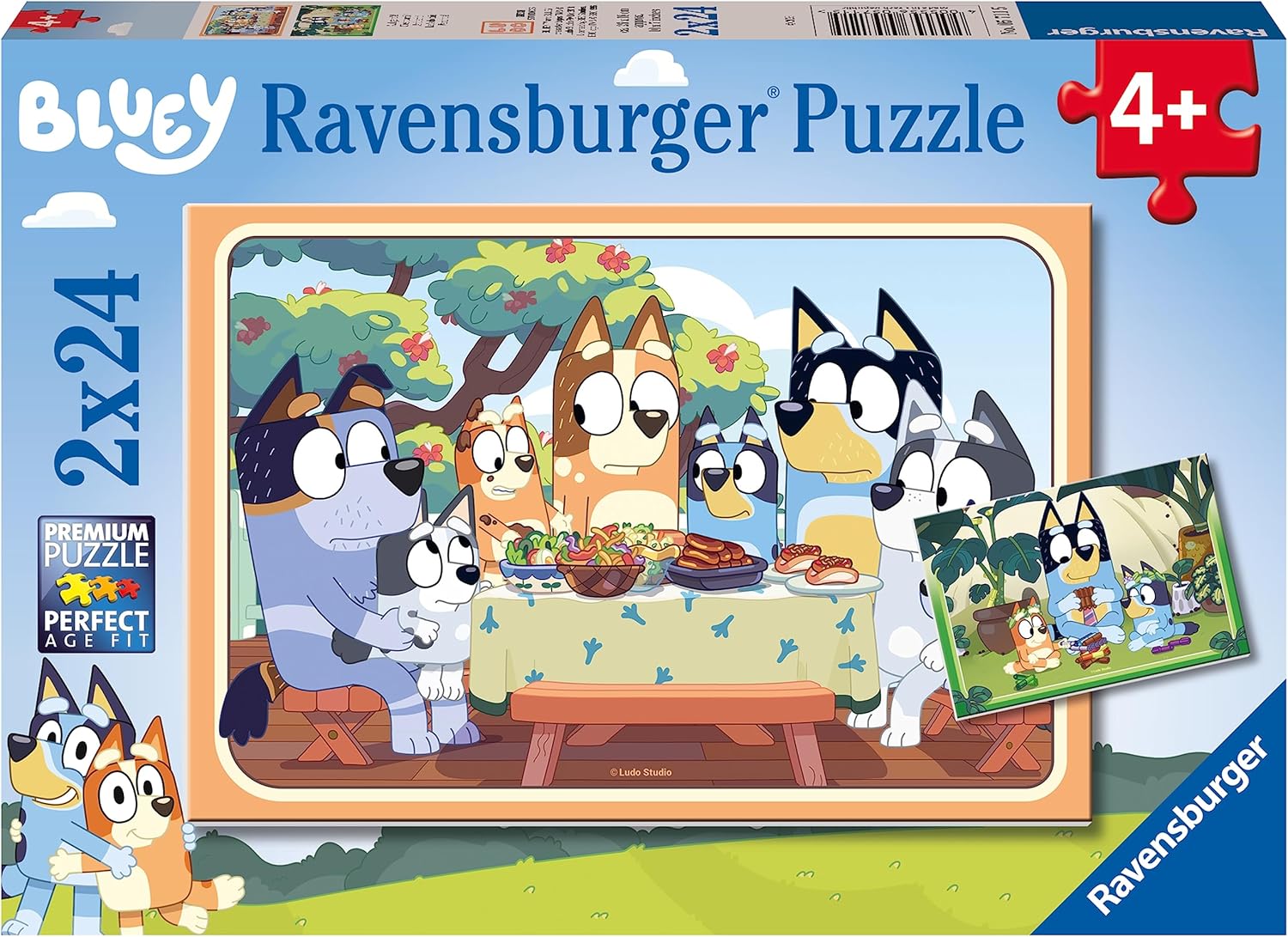 Ravensburger Bluey 2x24 Piece Jigsaw Puzzles for Kids - Ages 4 and Up 1