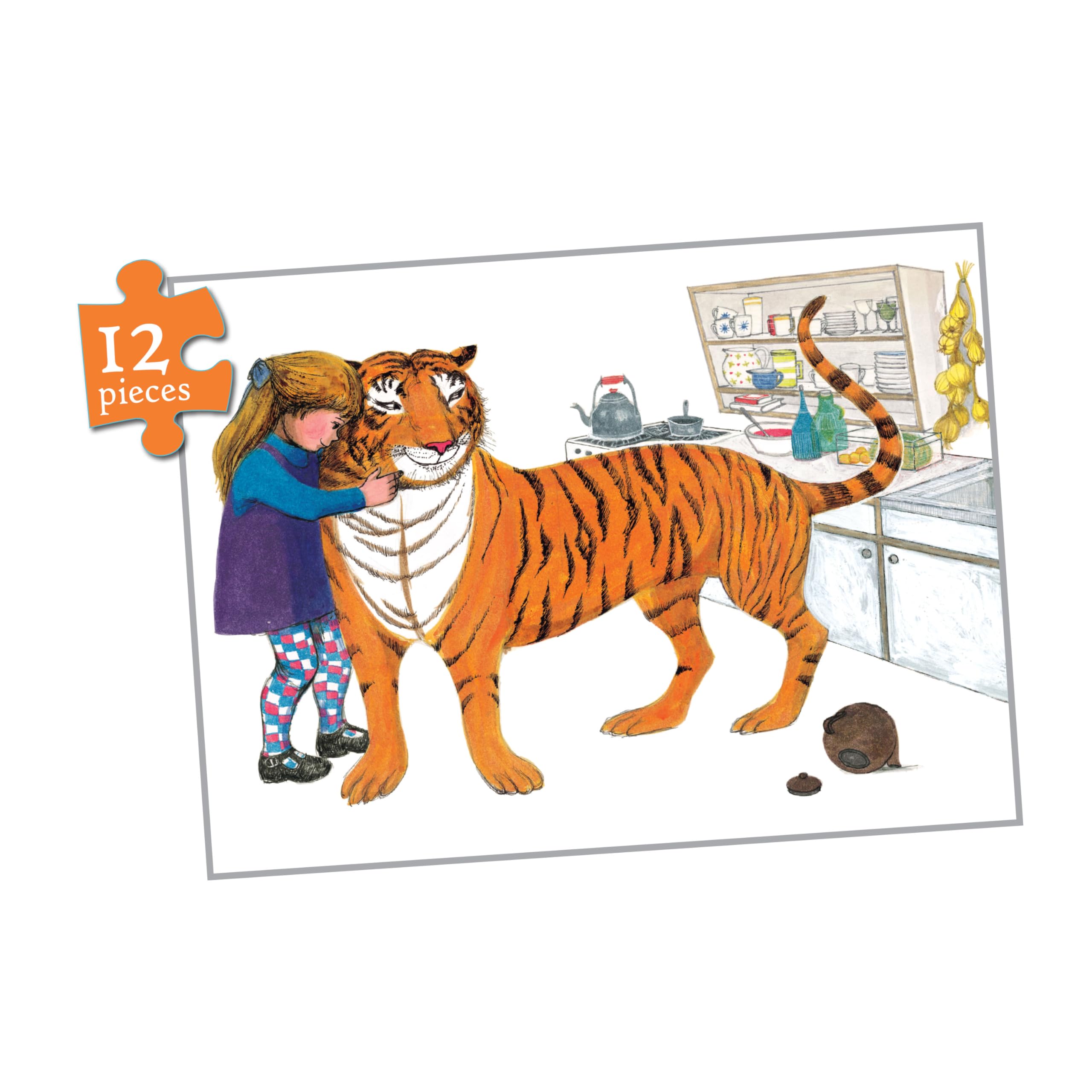 University Games Paul Lamond Tiger Who Came to Tea 4-in-1 Jigsaw Puzzle Set | 12-24 Pieces 6
