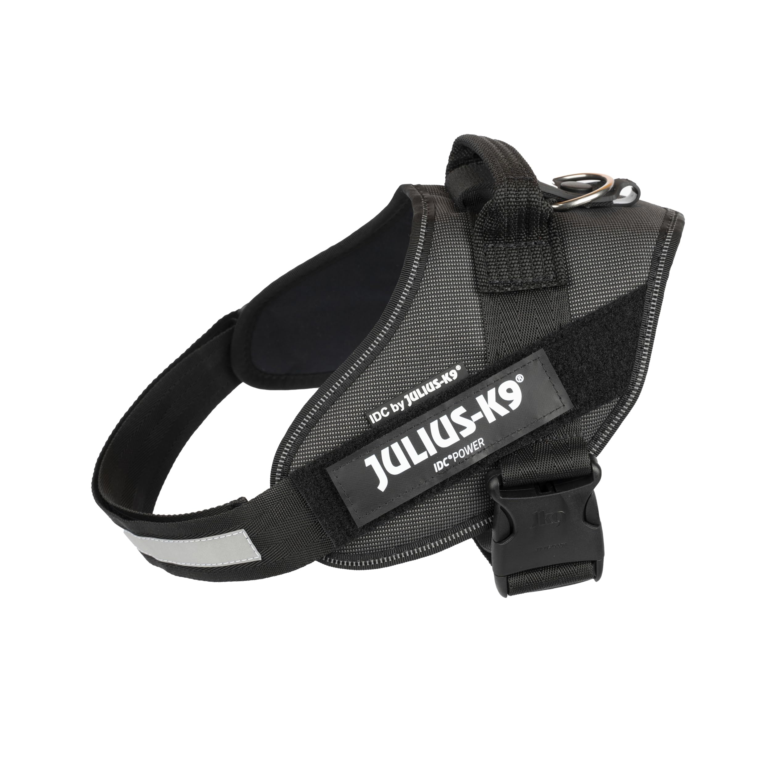 Julius-K9 IDC Powerharness - Size 0/M for 14-25 kg Dogs | Black-Gray