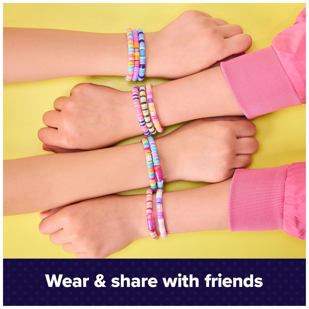 Cool MAKER Stack’d Heishi Studio Bracelet Making Kit - Easy Beading Pen for Kids