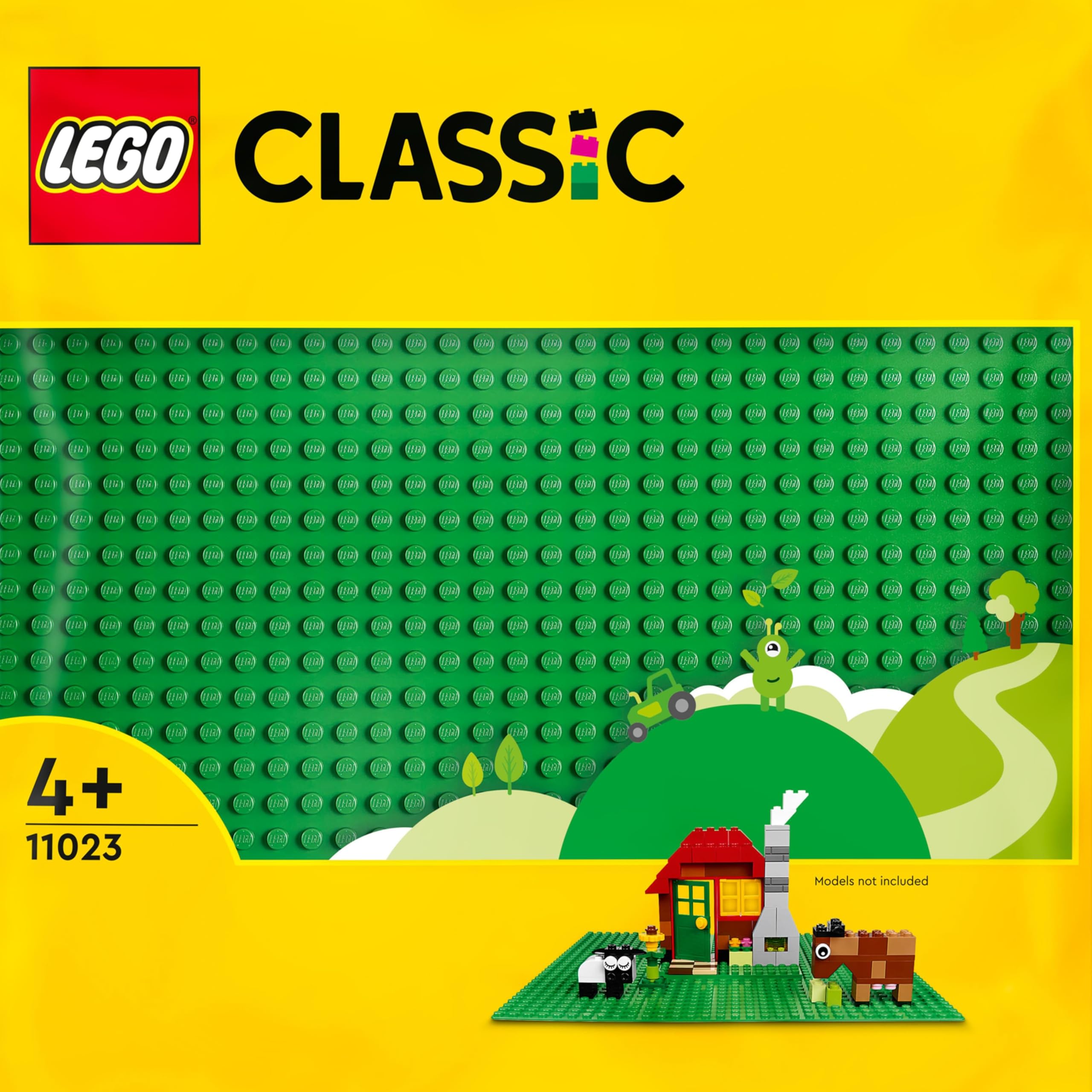 LEGO Classic Green Baseplate 11023 - 32x32 Stud Building Base for Creative Play | Ages 4+