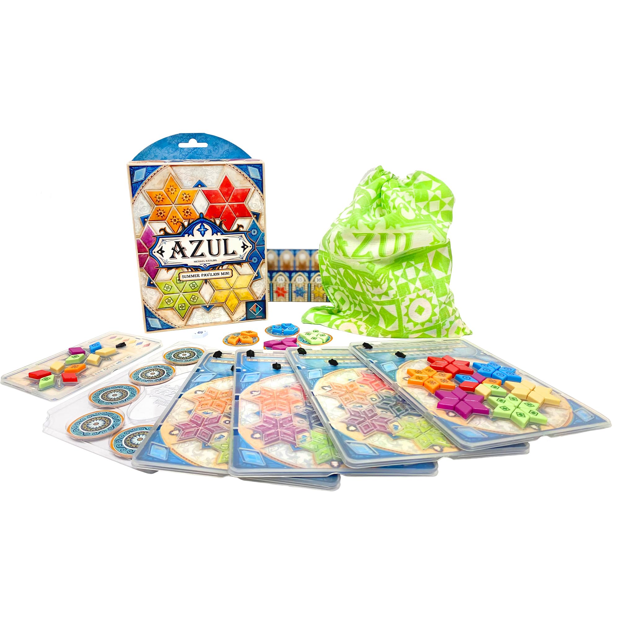 Asmodee Azul Summer Pavilion Mini Board Game - Portable Travel Edition