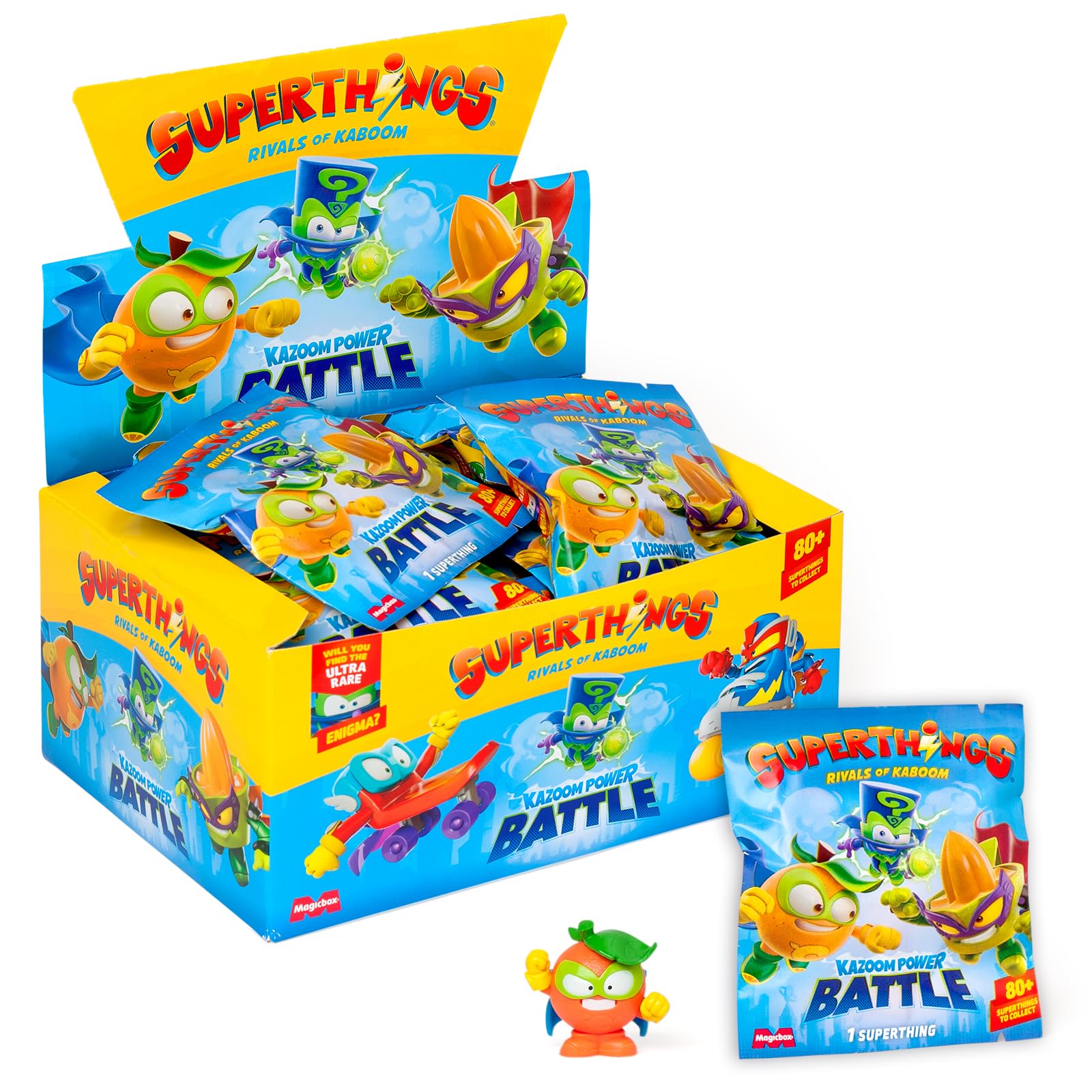 SUPERTHINGS RIVALS OF KABOOM Kazoom Power Battle Action Figures | 25 Surprise Blind Bags 1