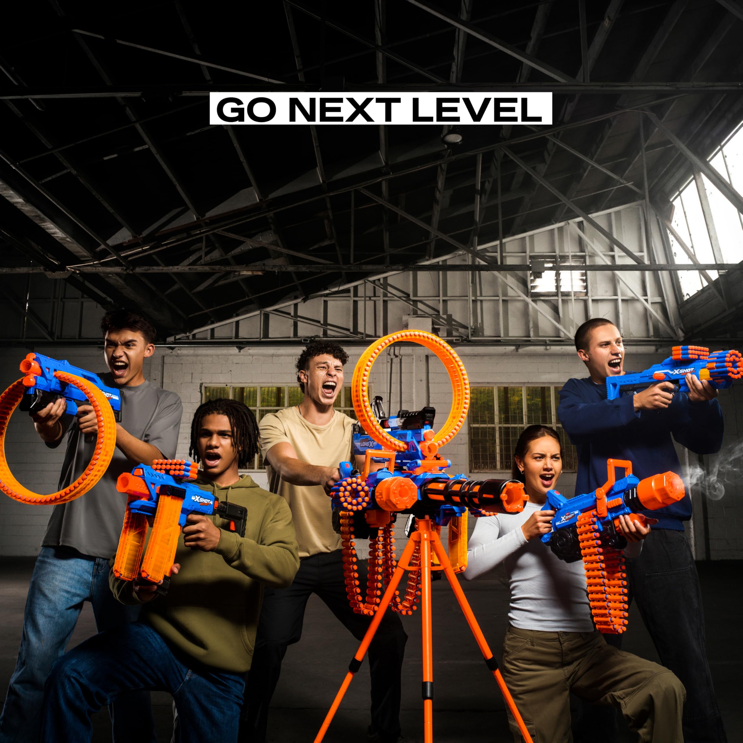 XSHOT Insanity Smoking Barrel Blaster Gun - 72 Air Pocket Darts, 90ft Range, Modular Design 3