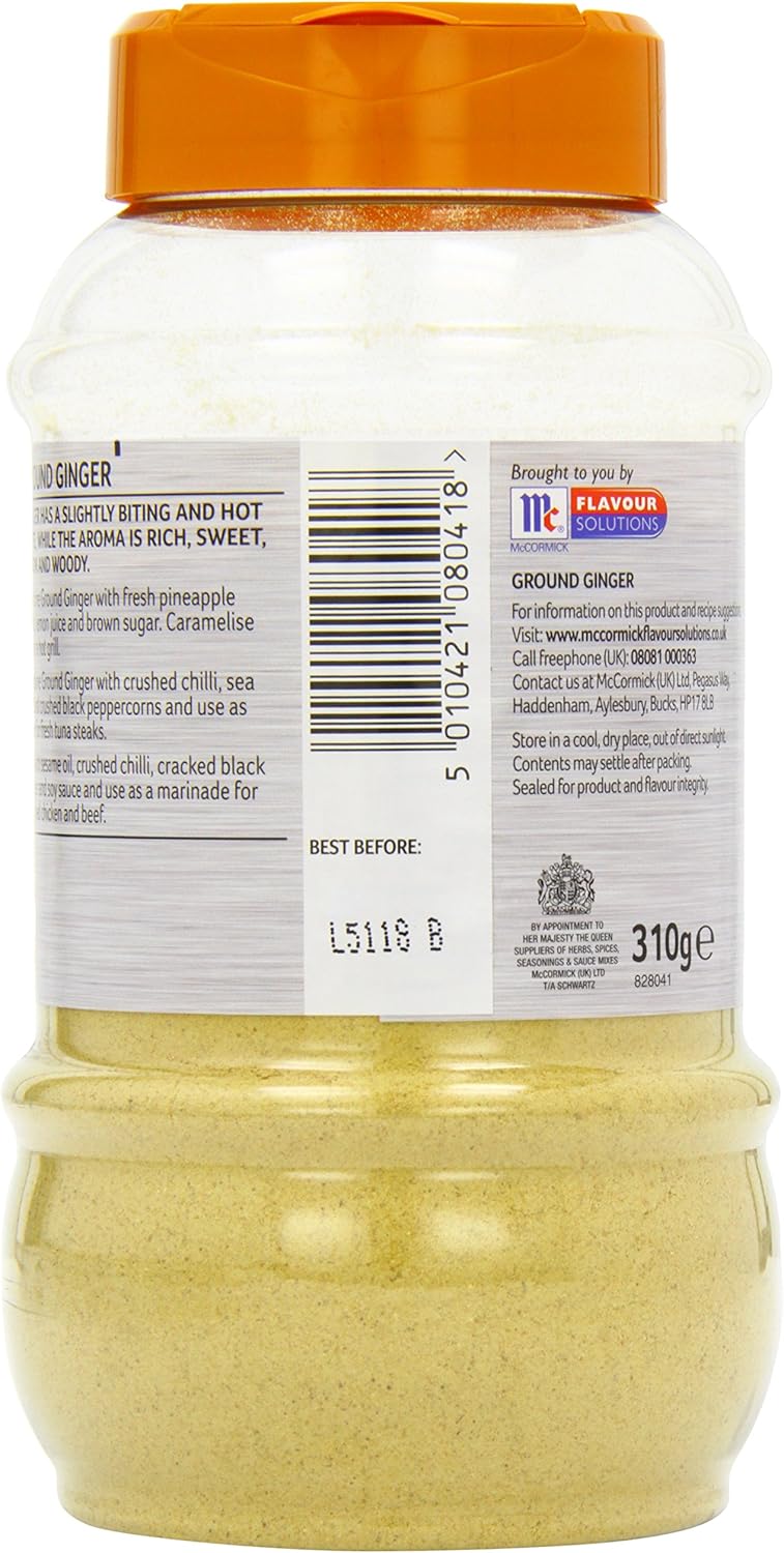 Schwartz Ground Ginger Powder 310g - Warm Aromatic Spice for Curries, Baking & Marinades