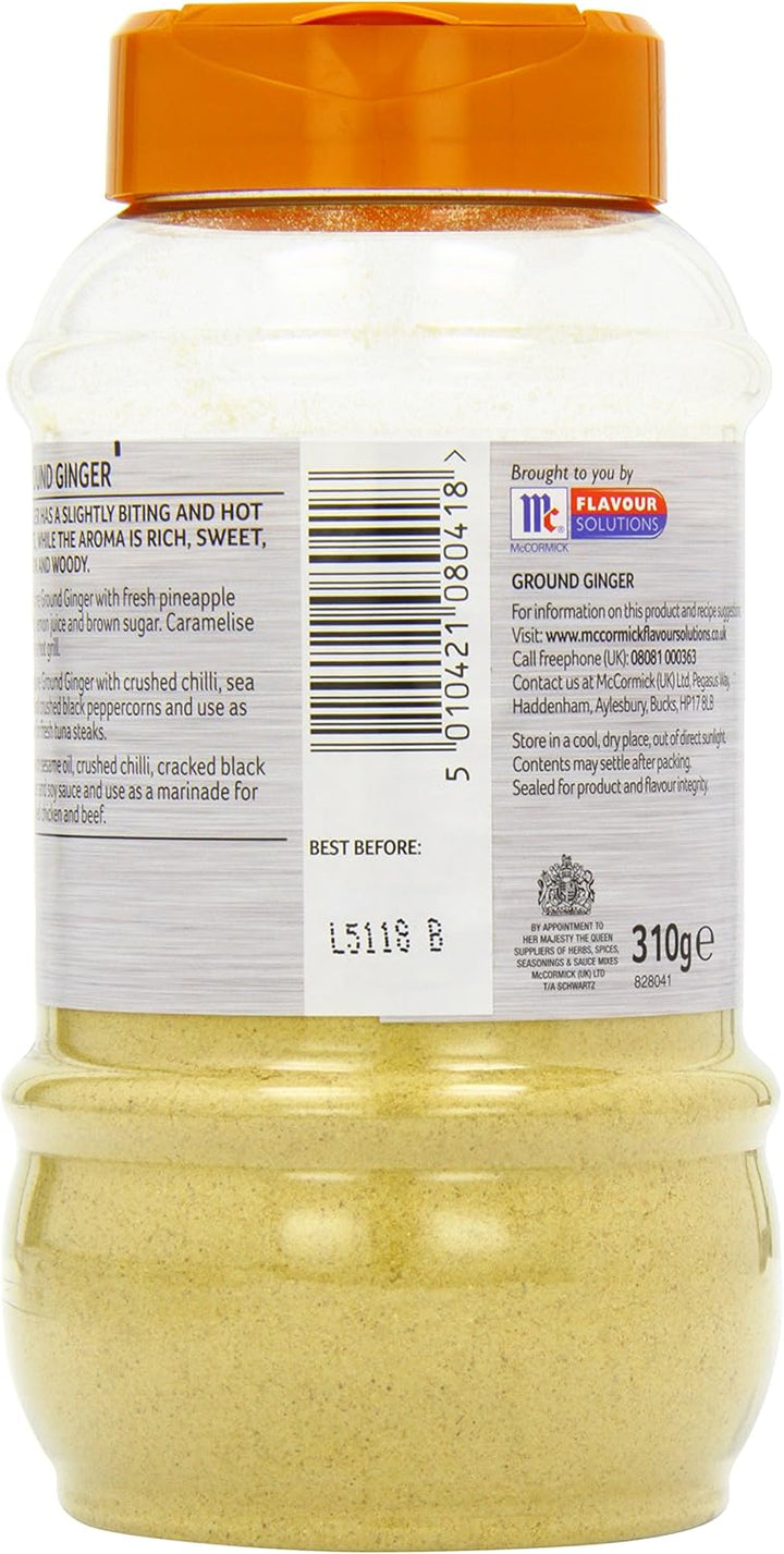 Schwartz Ground Ginger Powder 310g - Warm Aromatic Spice for Curries, Baking & Marinades