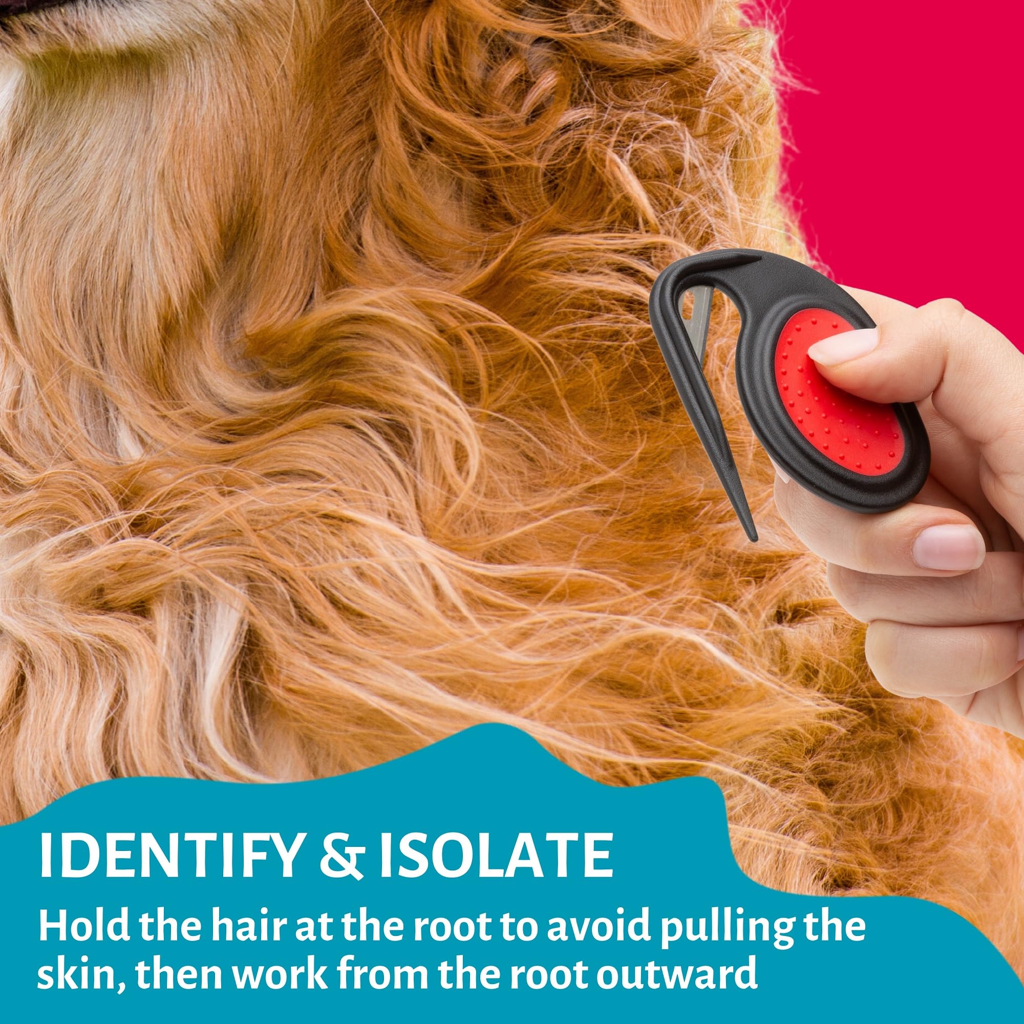 Mikki Matt Splitter - Removes Knots & Tangles | Ergonomic Handle | For Cats & Dogs 4