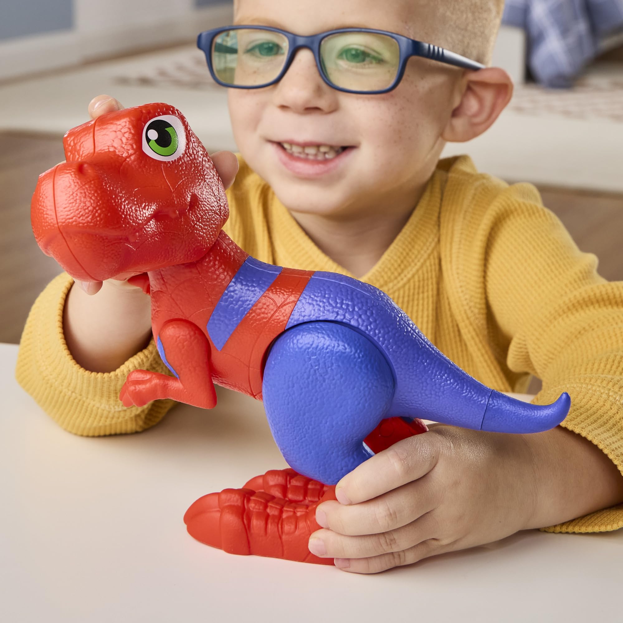 Marvel Press Spidey and His Amazing Friends Spidey-Rex Supersized Action Figure | 9-Inch Poseable 9