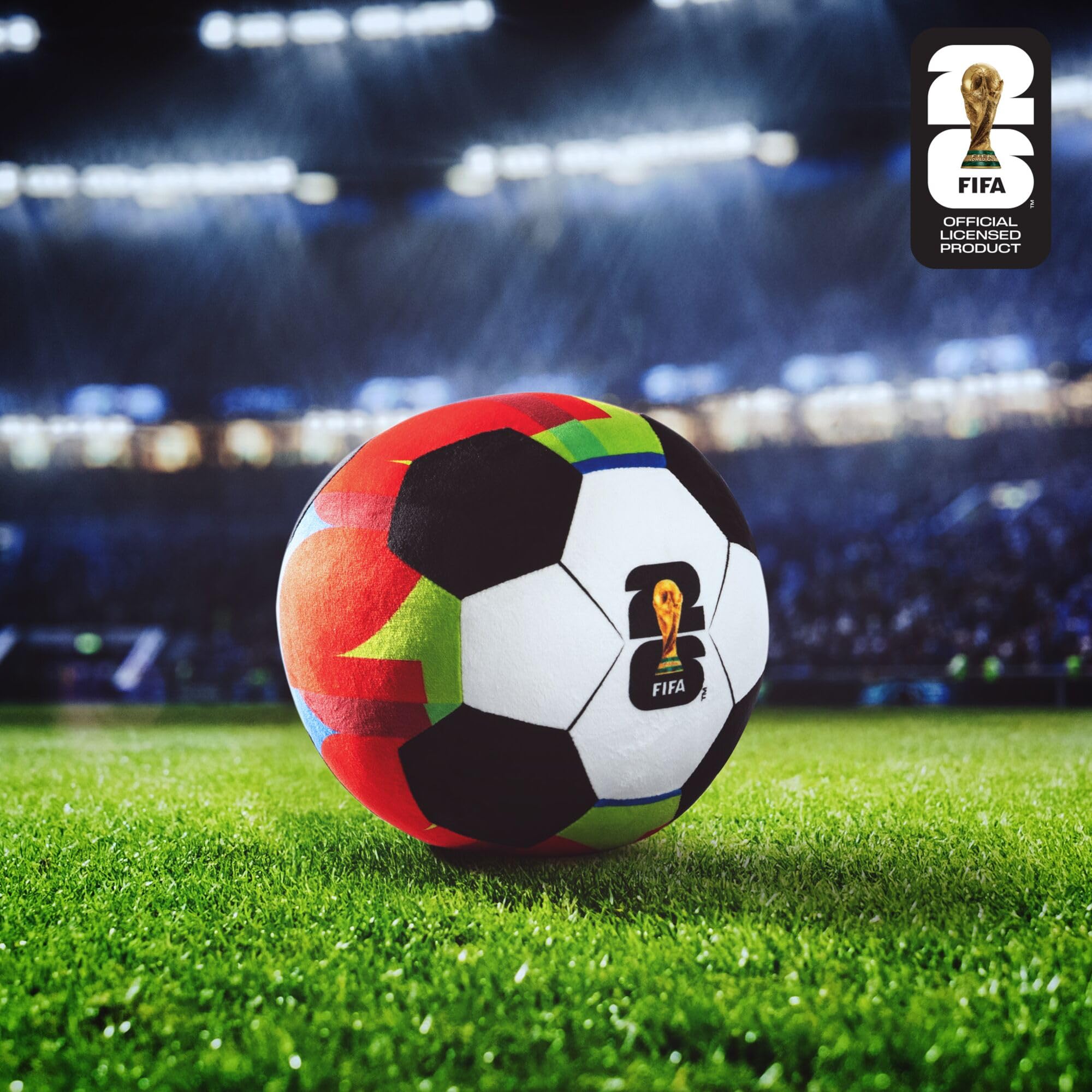 Jazwares FIFA 9-Inch Plush Football - Officially Licensed World Cup Collectible | Polyester | Ages 3+ 7