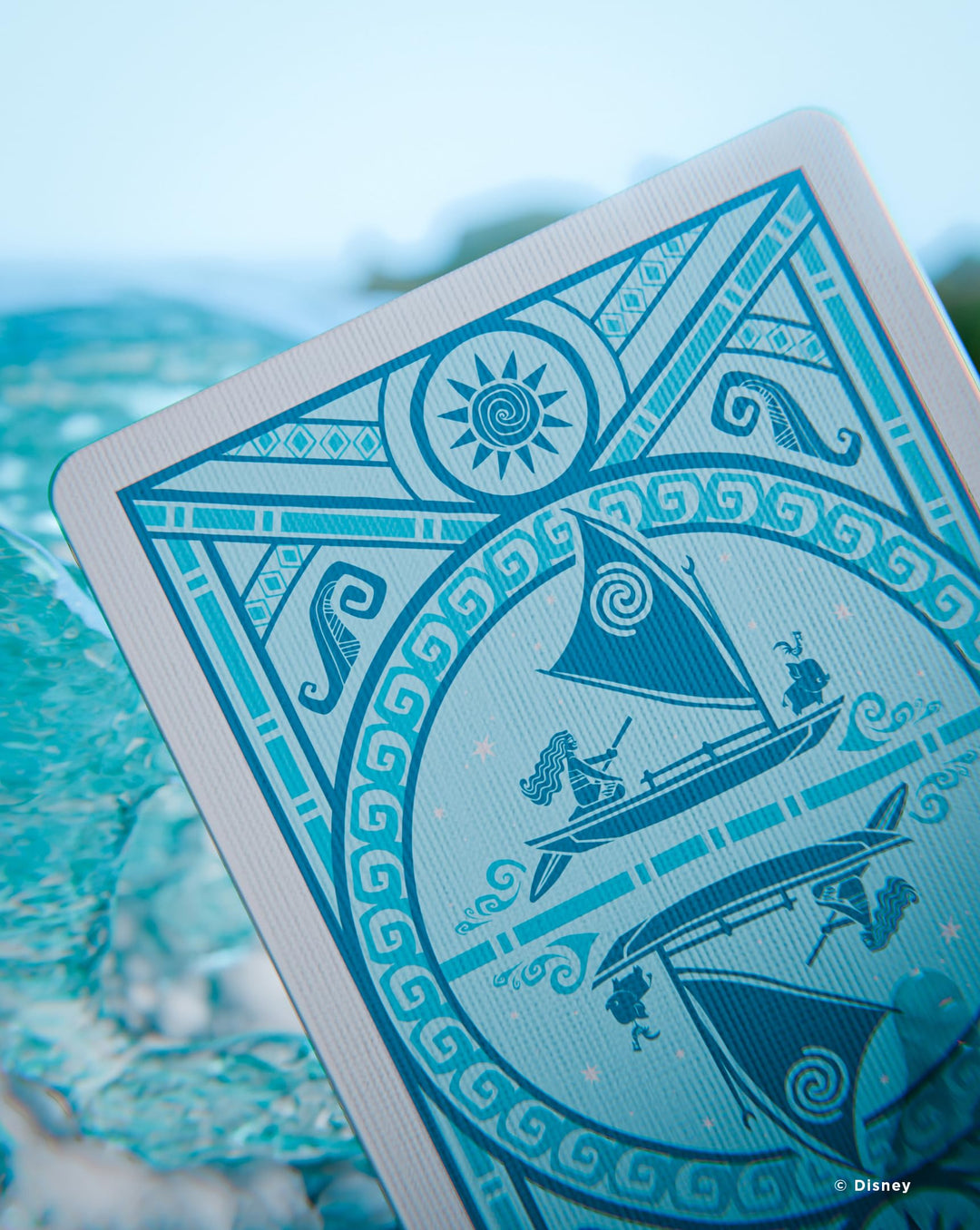 Bicycle Disney Moana Inspired Playing Cards - Blue Standard Deck