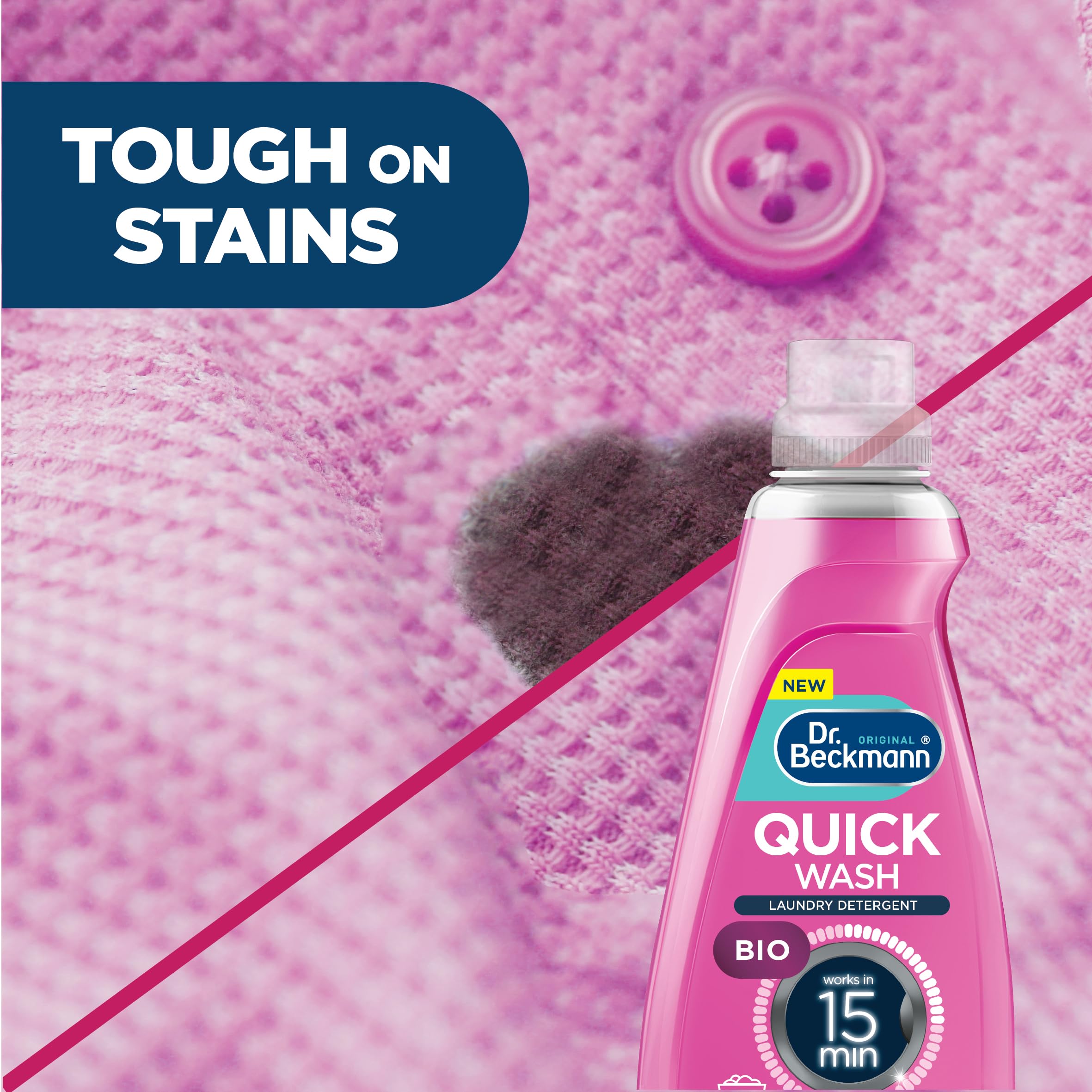 Dr. Beckmann Quick Wash Bio Liquid Detergent - 1.62L | Fast Acting 15 Min Wash | Prevents Discoloration 4
