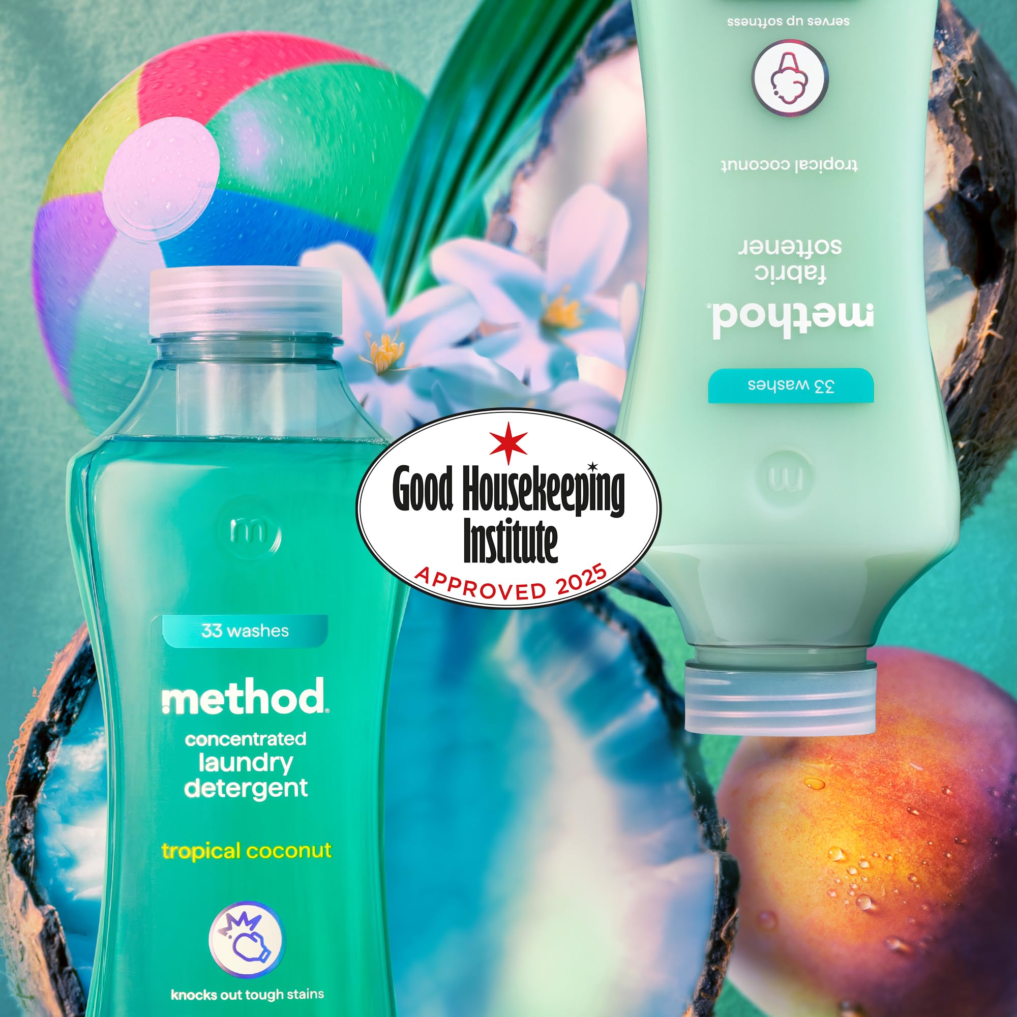 Method Liquid Fabric Softener - Softening, Tropical Coconut Scent | 990 ml 6