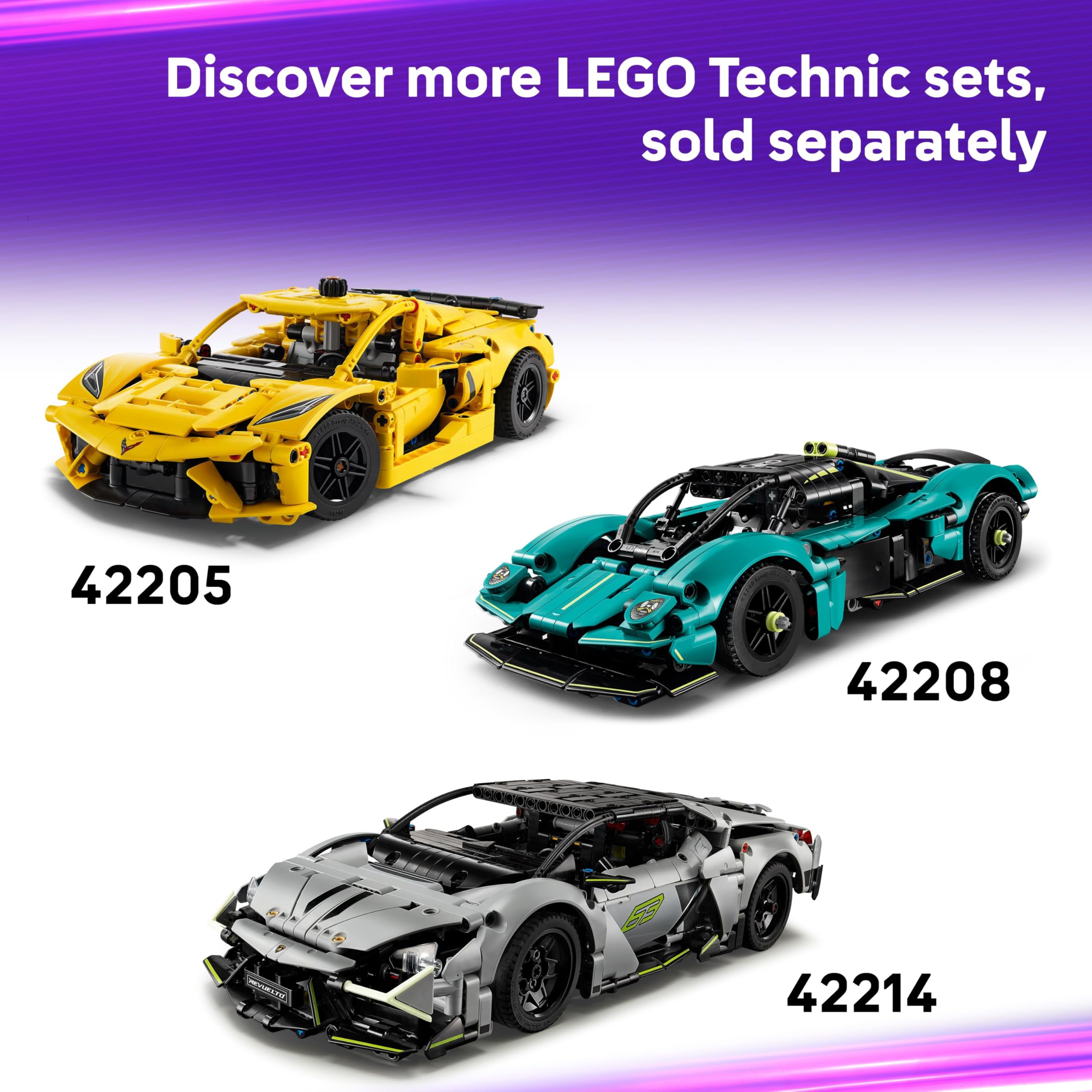LEGO Technic Ferrari FXX K Race Car Model Building Kit 42212 | Ages 10+ 7