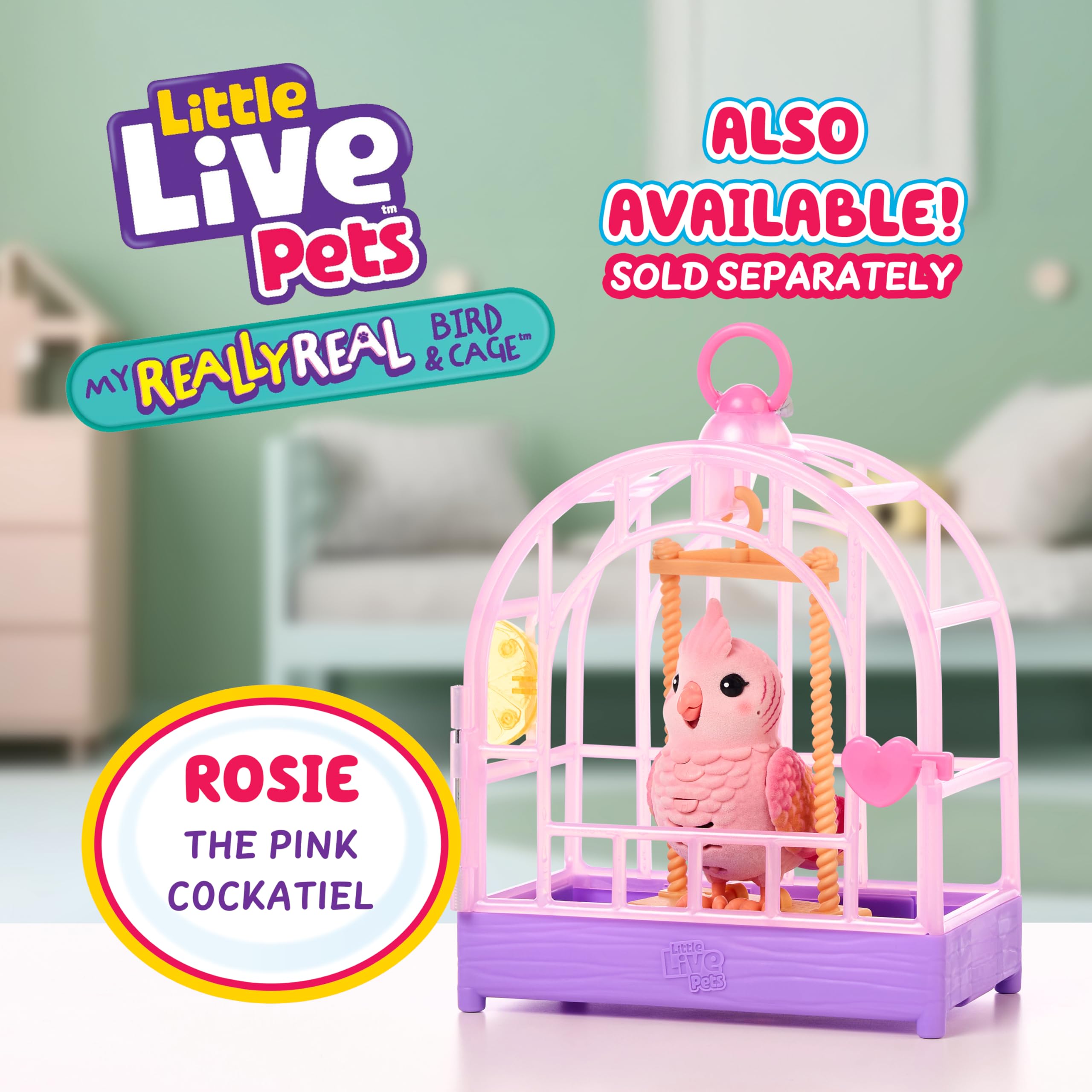 Little Live Pets My Really Real Bird & Cage - Indie, Interactive, Realistic | Ages 5-15 6