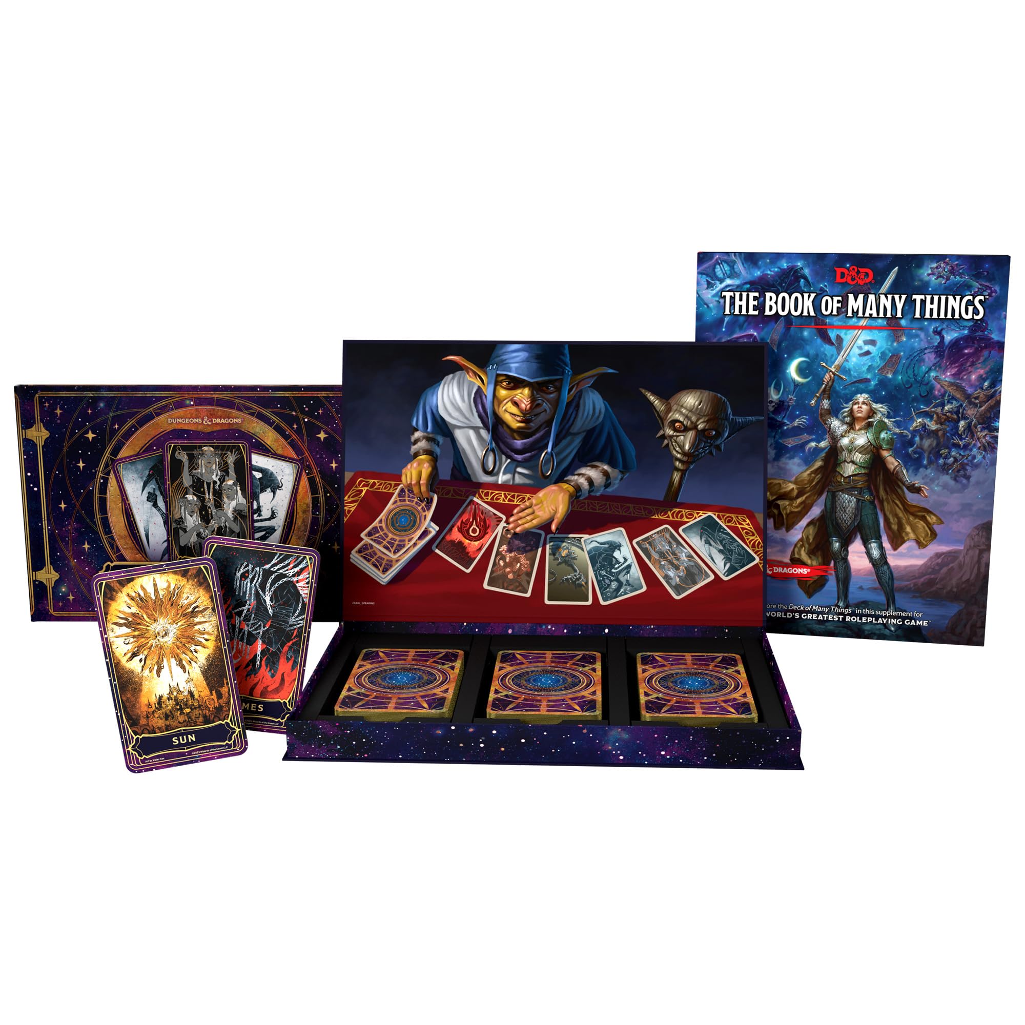 Dungeons & Dragons The Deck of Many Things - Includes Book of Many Things | 66 Cards