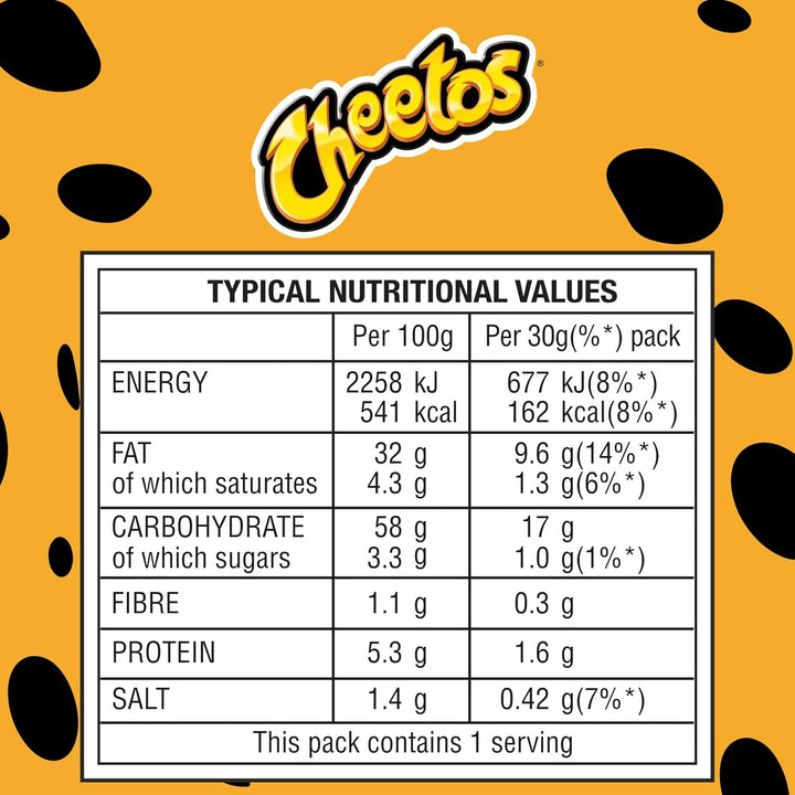 Cheetos - Crunchy Cheese Snacks 30g (Case of 30)