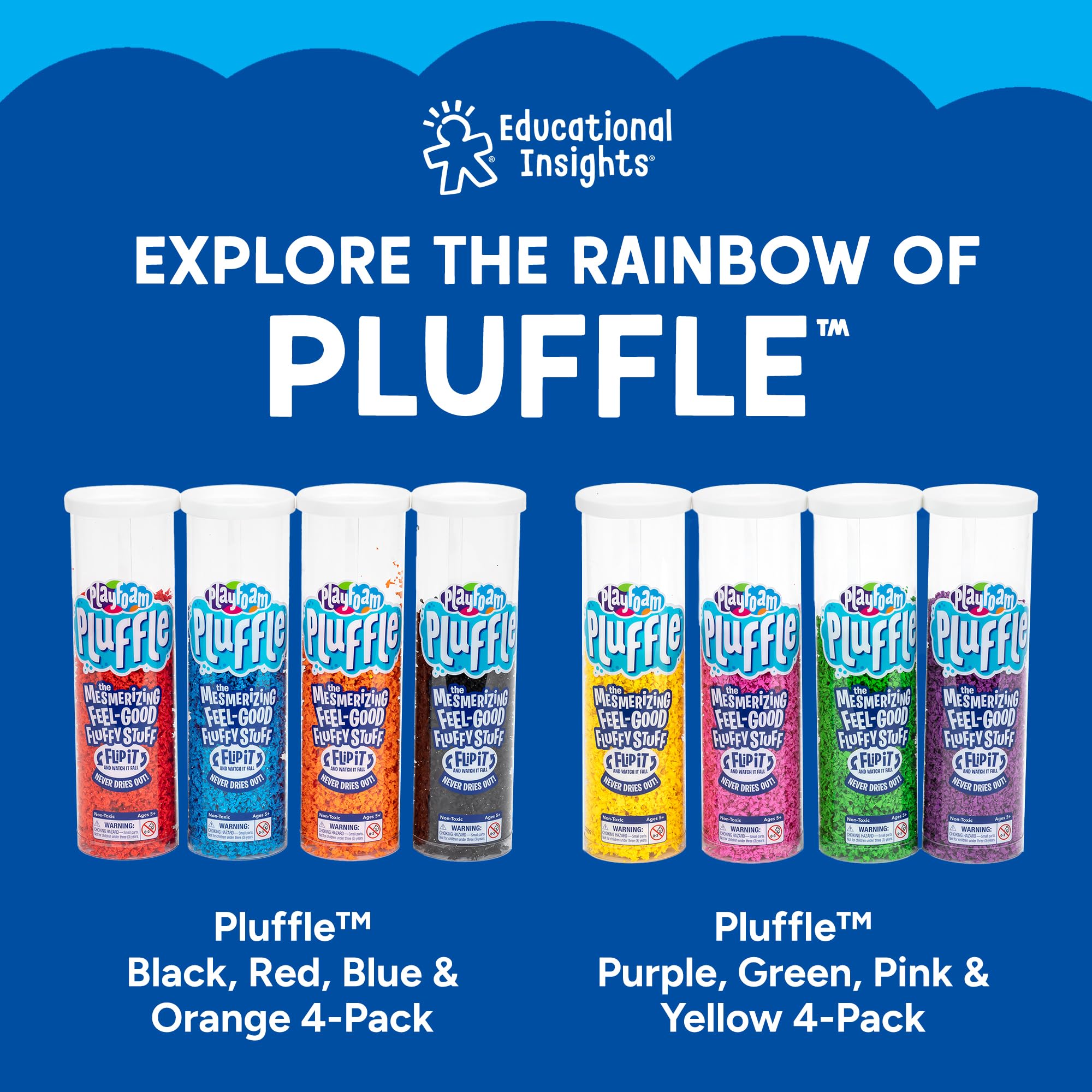 Educational Insights Playfoam Pluffle Twist Glow - Sensory Fidget Toy for Ages 3+ 7