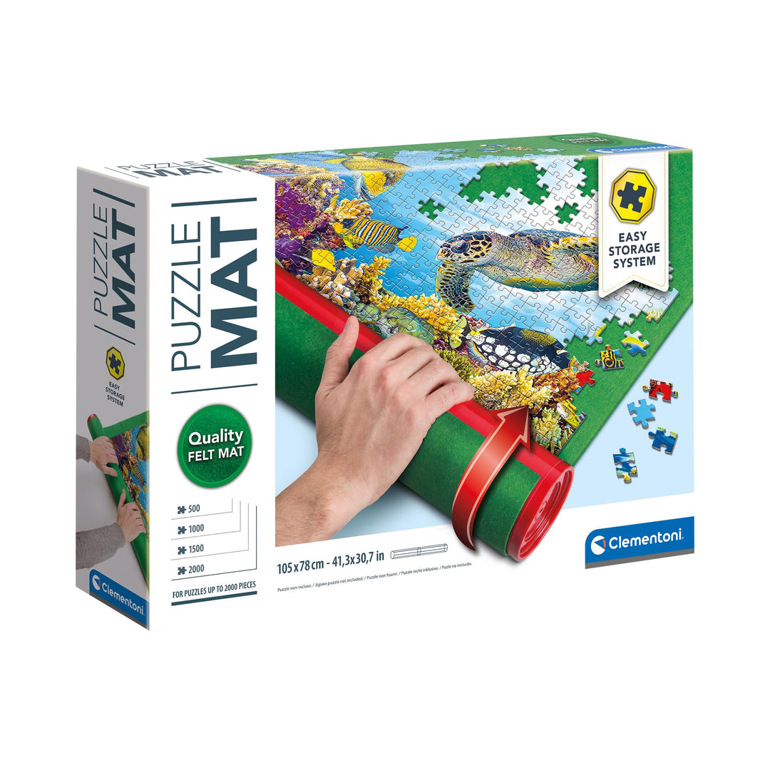 Clementoni Puzzle Mat - Portable Puzzle Storage for Up to 2000 Pieces, Ages 14+