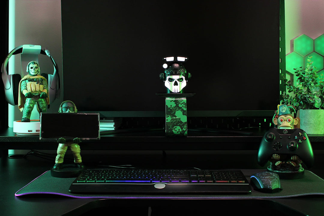 Call of Duty Warzone - Ghost Controller Holder & Phone Stand for Xbox, PS5, Switch