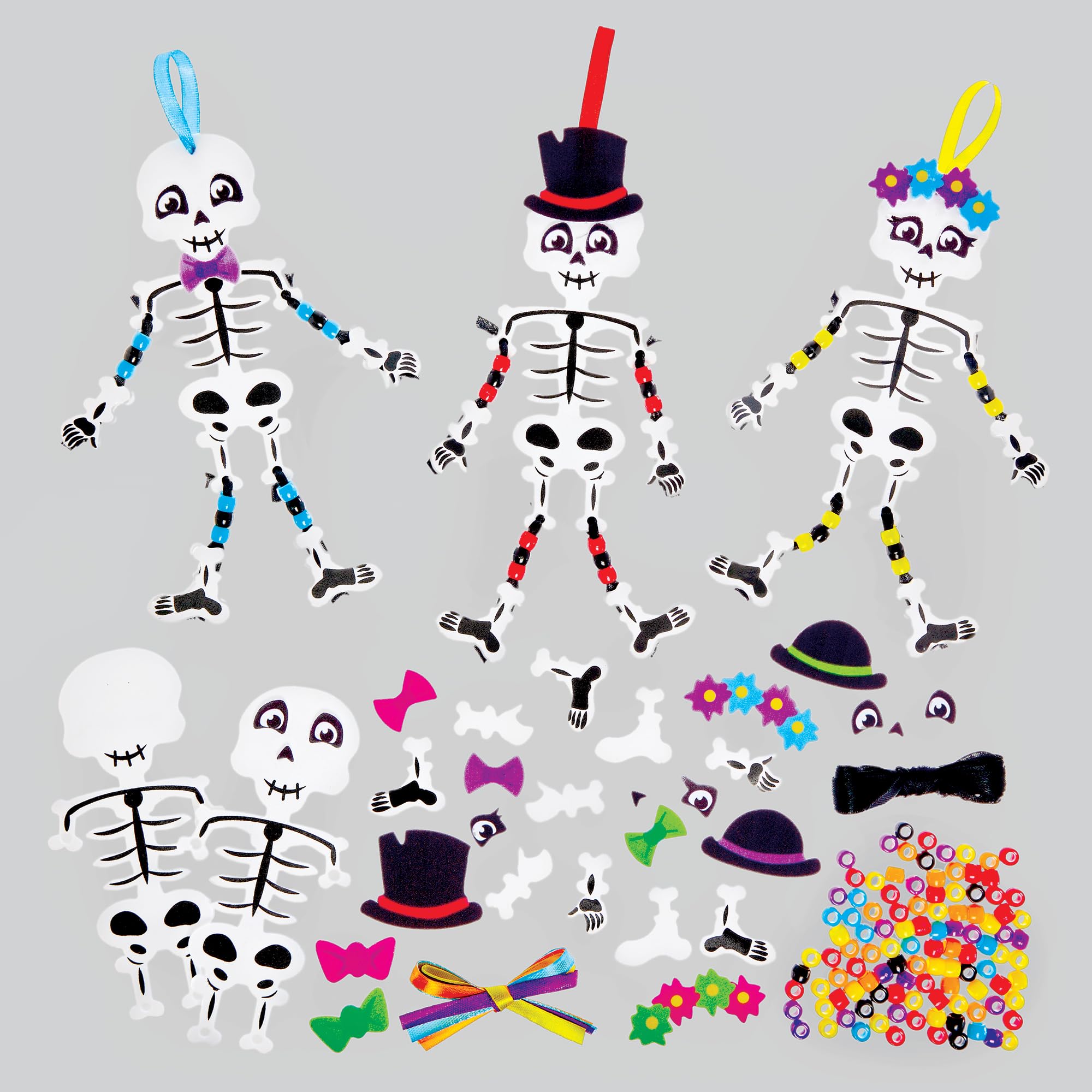 Baker Ross Skeleton Dangly Arm and Leg Decoration Kit - Pack of 5 1