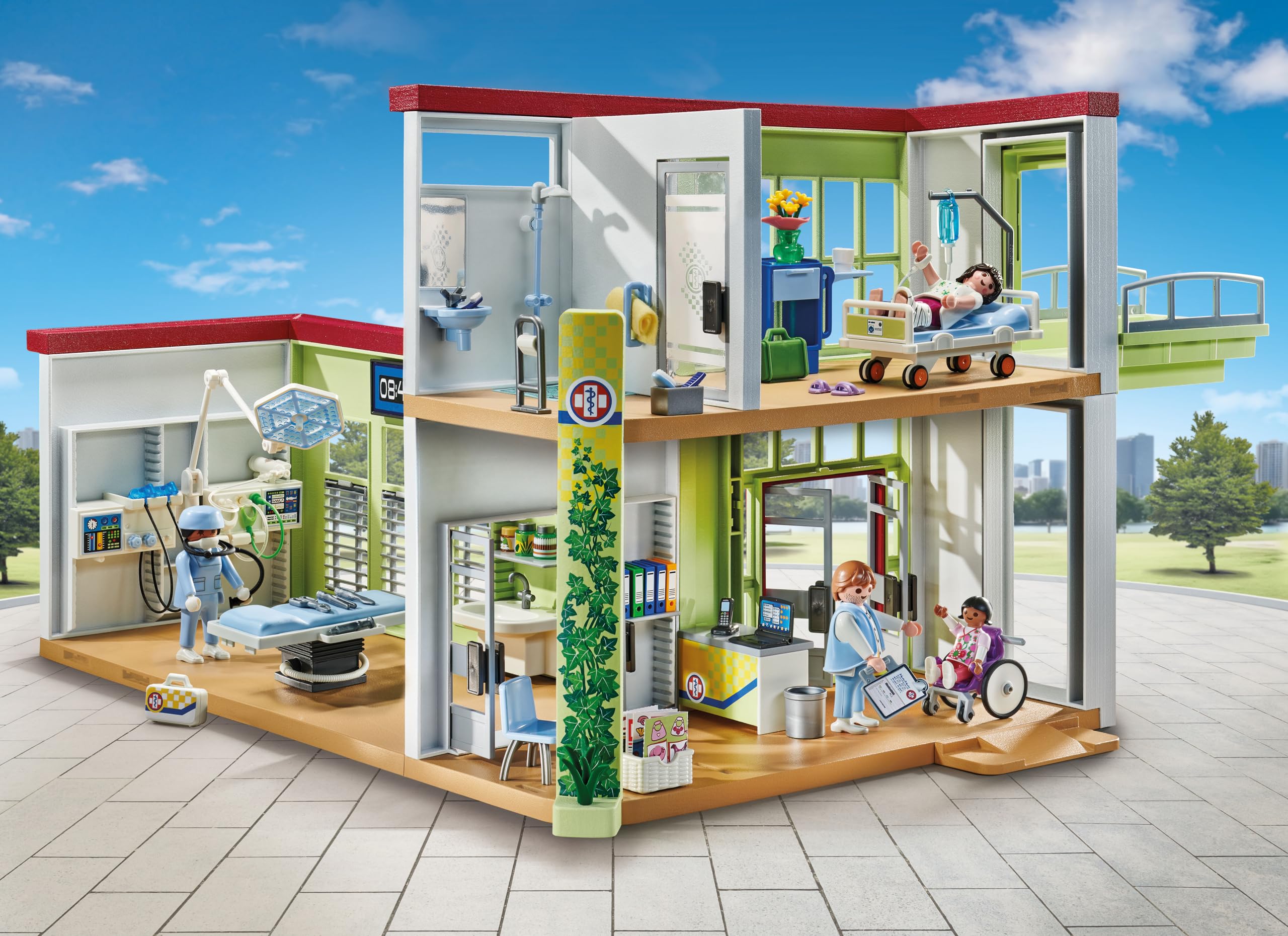 Playmobil 71615 Modern Hospital Playset - Action Heroes with 4 Figures & Medical Equipment - Ages 4+ 2
