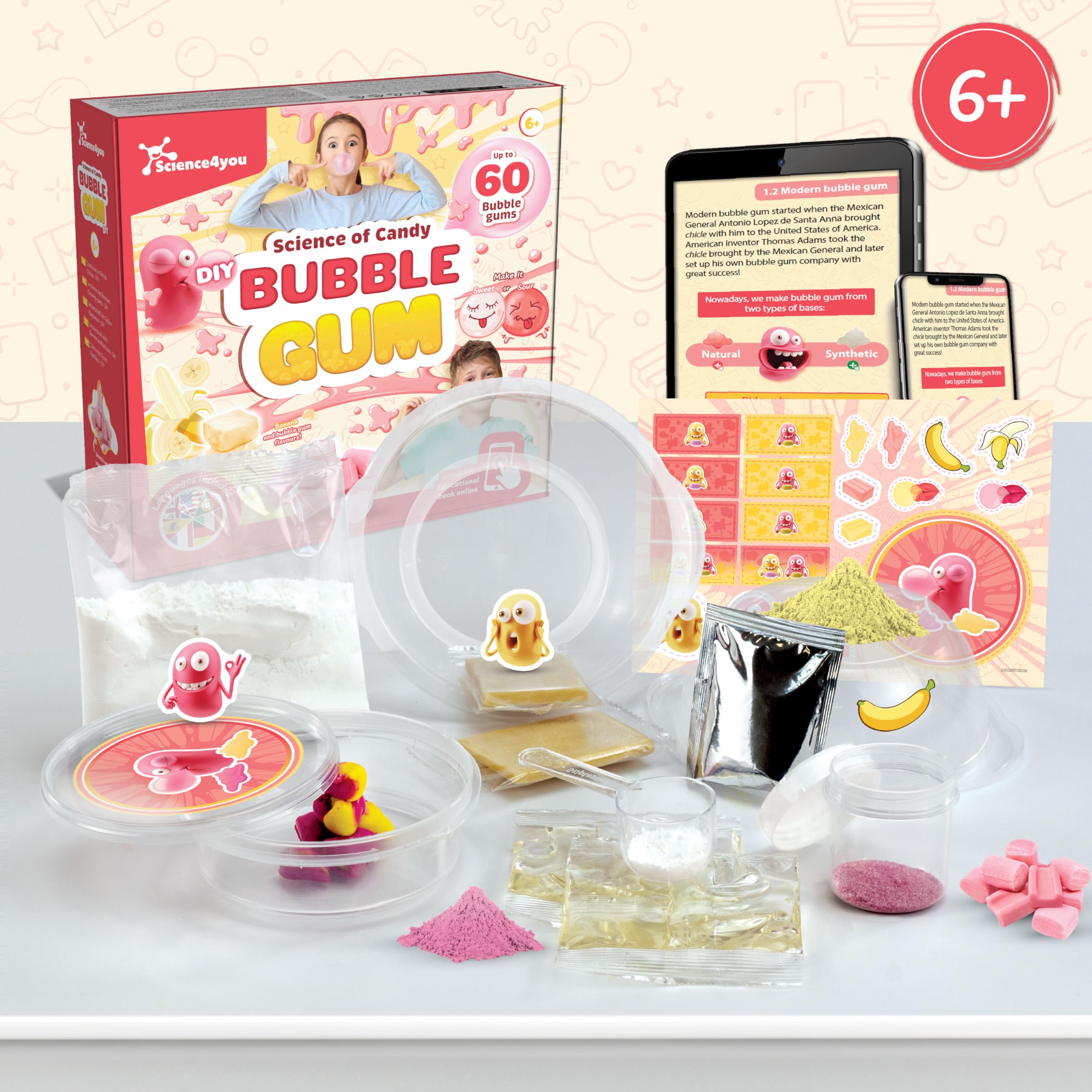 Science4you Bubble Gum Sweets Lab - Candy Making Kit for Kids 6+ 2