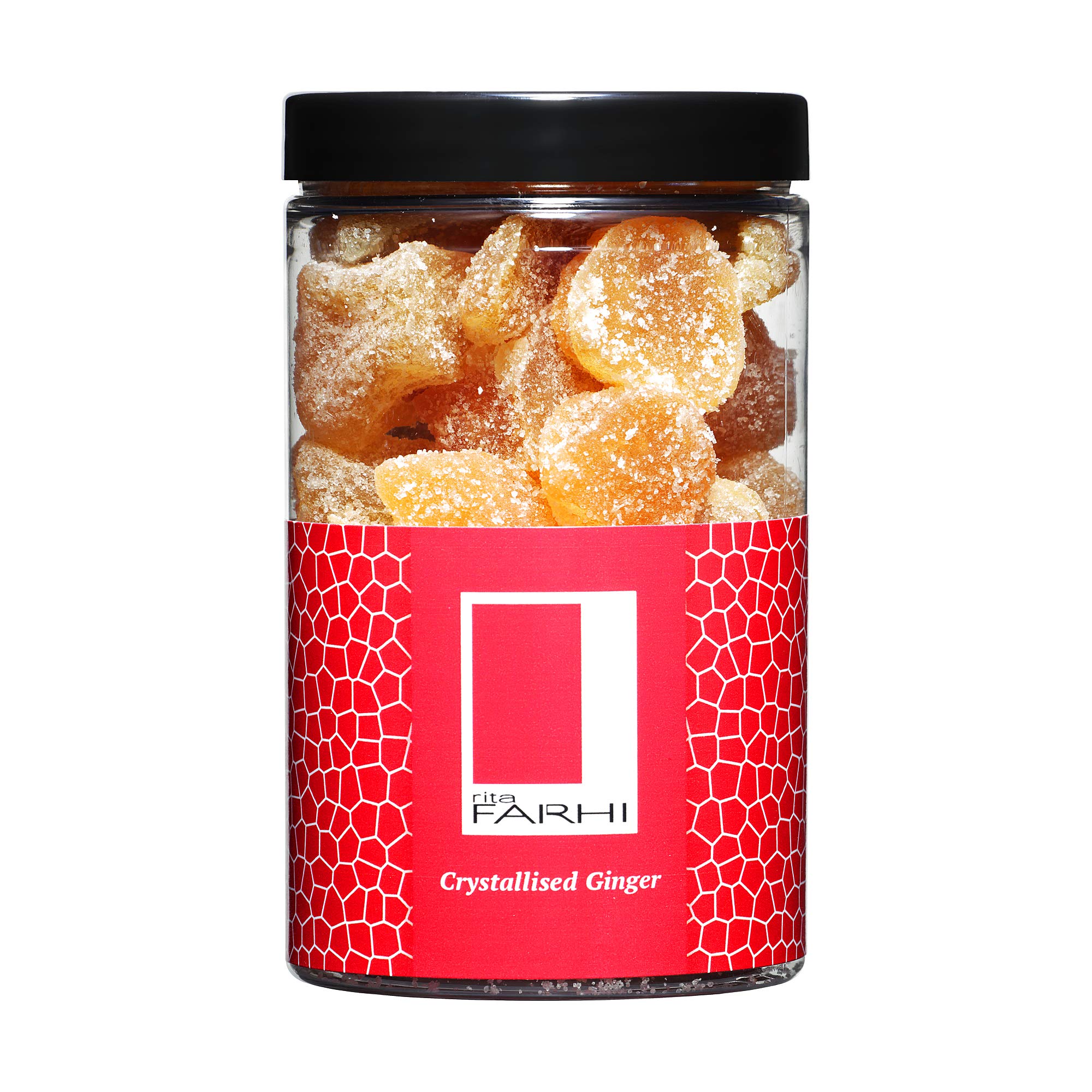 Rita Farhi Crystallised Ginger in Luxury Gift Jar | Sweet & Spicy Ginger Sweets 1