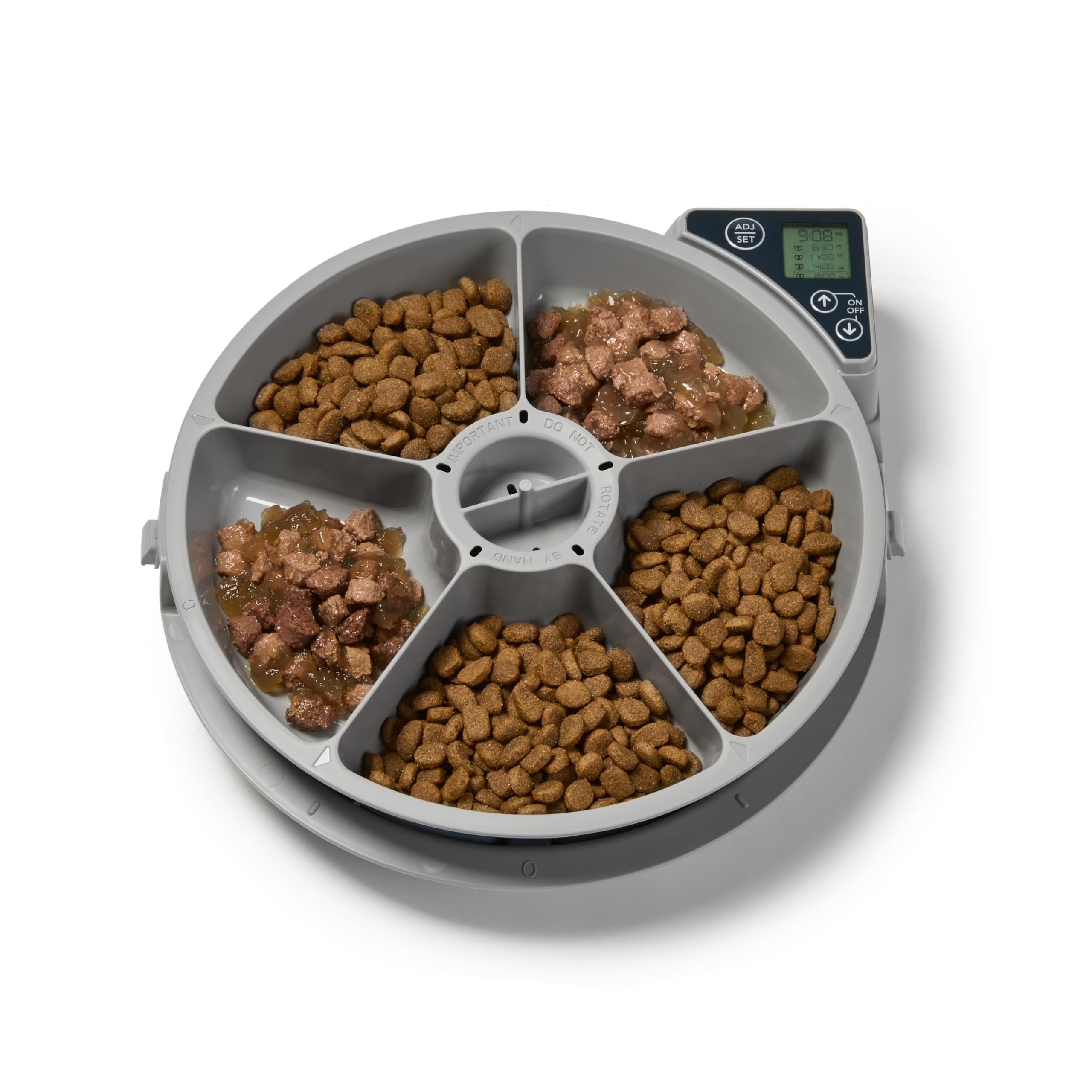 Closer Pets Cat Mate C500 Automatic 5-Bowl Feeder with Digital Timer for Wet/Dry Food 3