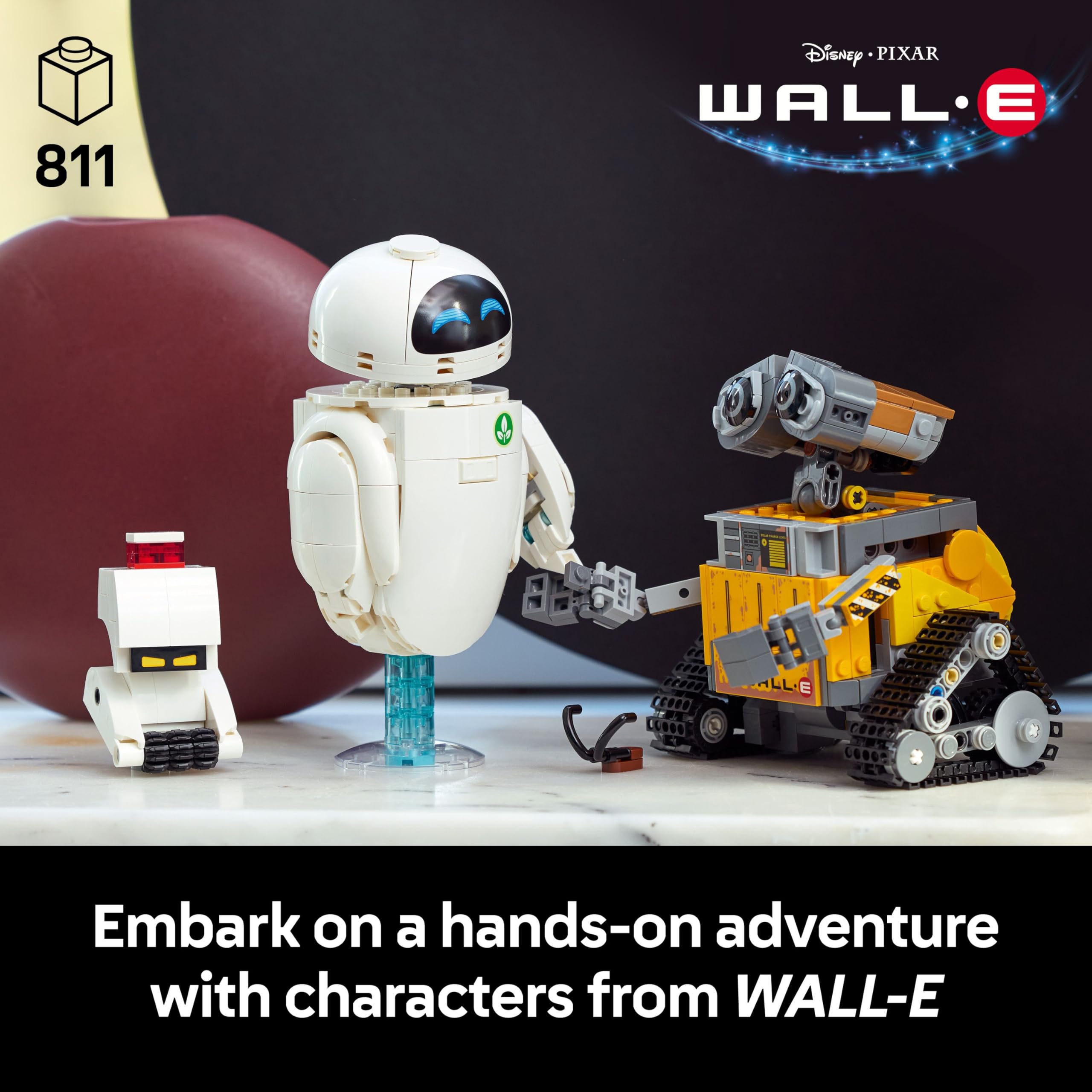 LEGO Disney Pixar WALL-E and EVE 43279 Building Set for Adults | 811 Pieces | Ages 18+