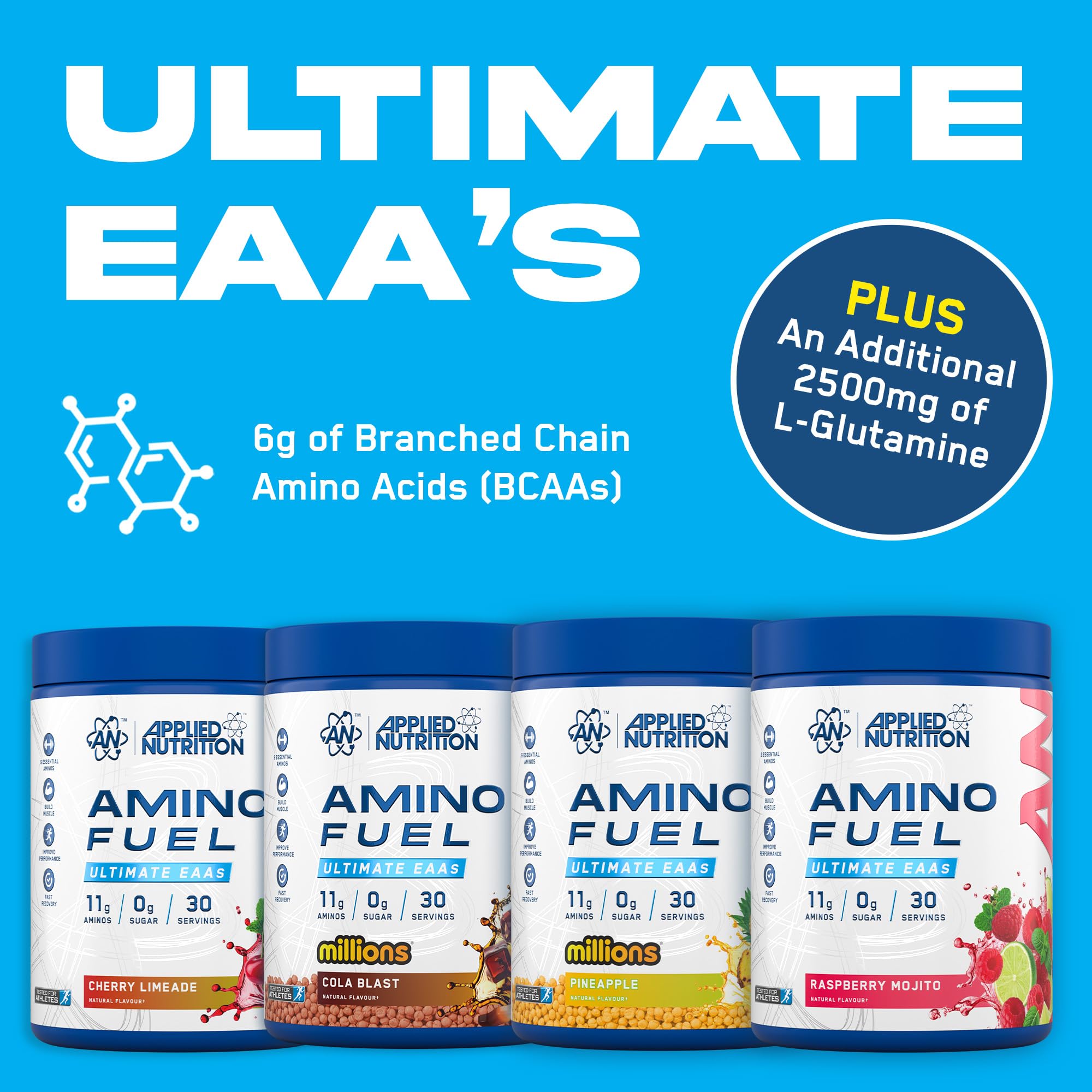 Applied Nutrition Amino Fuel - Essential Amino Acid Powder for Muscle Recovery & Hydration | 30 Servings 4