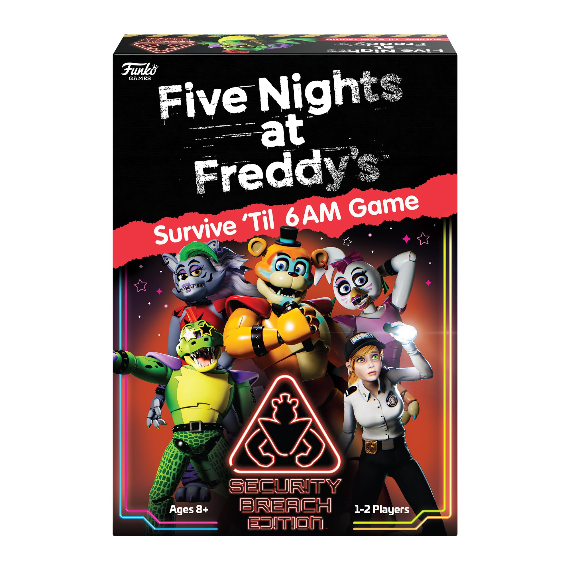 Funko Games FNAF Survive 'Till 6AM - Security Breach Edition Board Game 1
