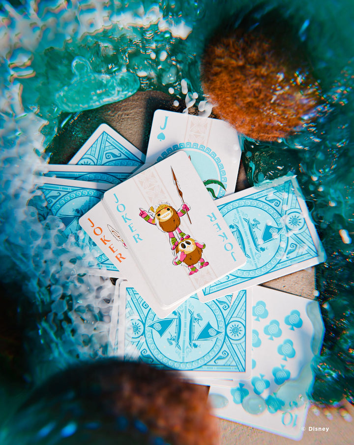 Bicycle Disney Moana Inspired Playing Cards - Blue Standard Deck