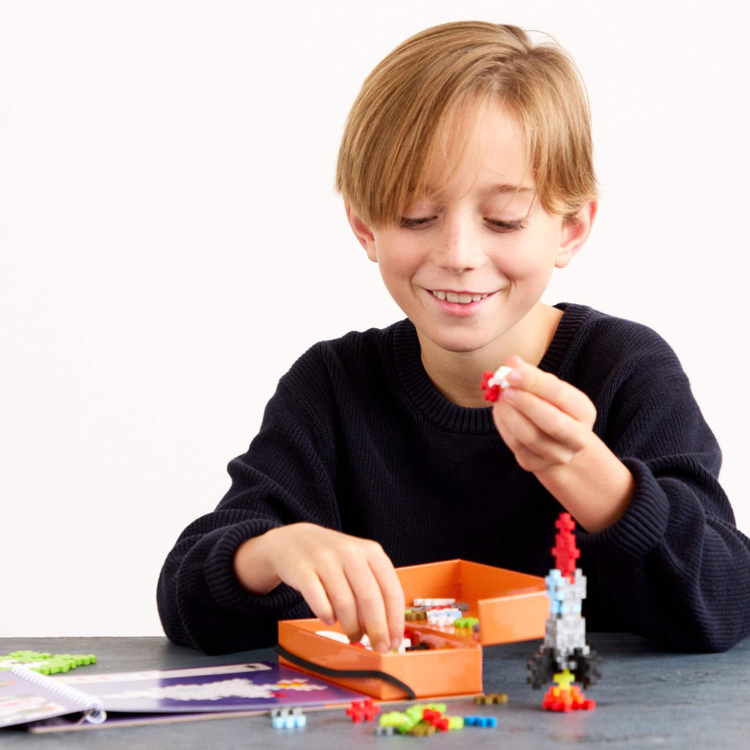 PLUS PLUS Puzzle by Number Activity Pad - 125-Piece Travel Building Set for Kids 5+ 2