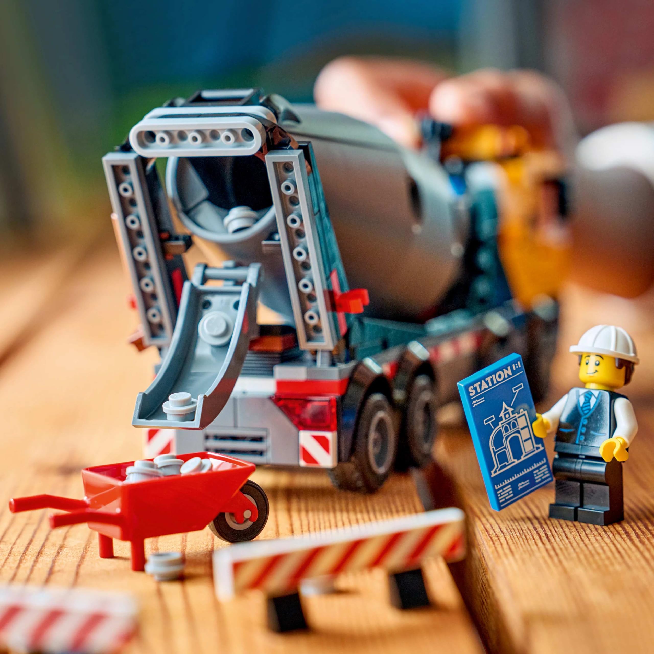 LEGO City Cement Mixer Truck Toy 60478 | Construction Vehicle Playset for Ages 7+