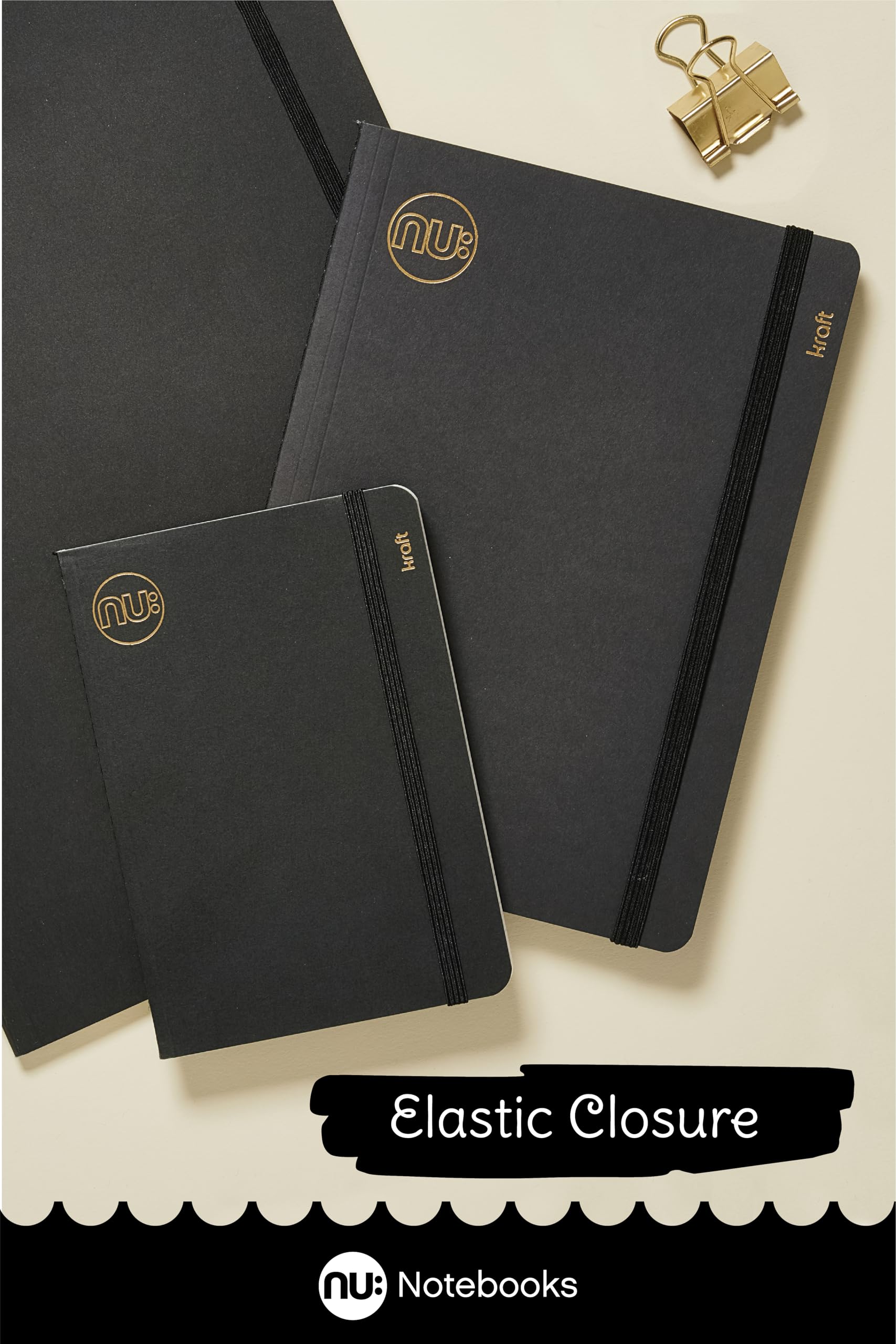 nu: Kraft Range A5 Notebook 3-Pack - 120 Pages 80gsm Cream Paper | Recycled Cover 5
