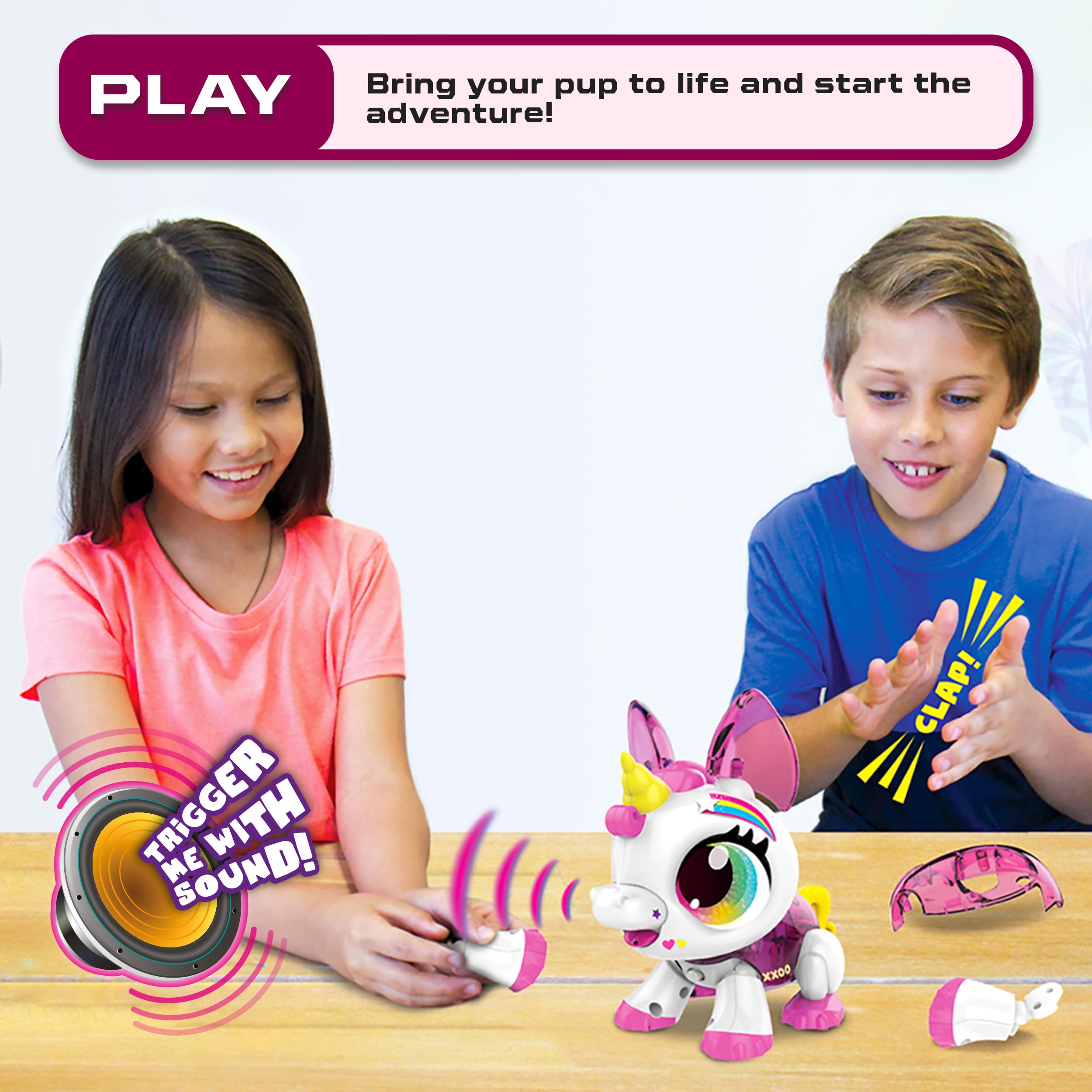 Build-a-Bot: Unicorn - Build Your Own Interactive Pet Robot | 20+ Piece STEM Kit for Kids Ages 4+ 2