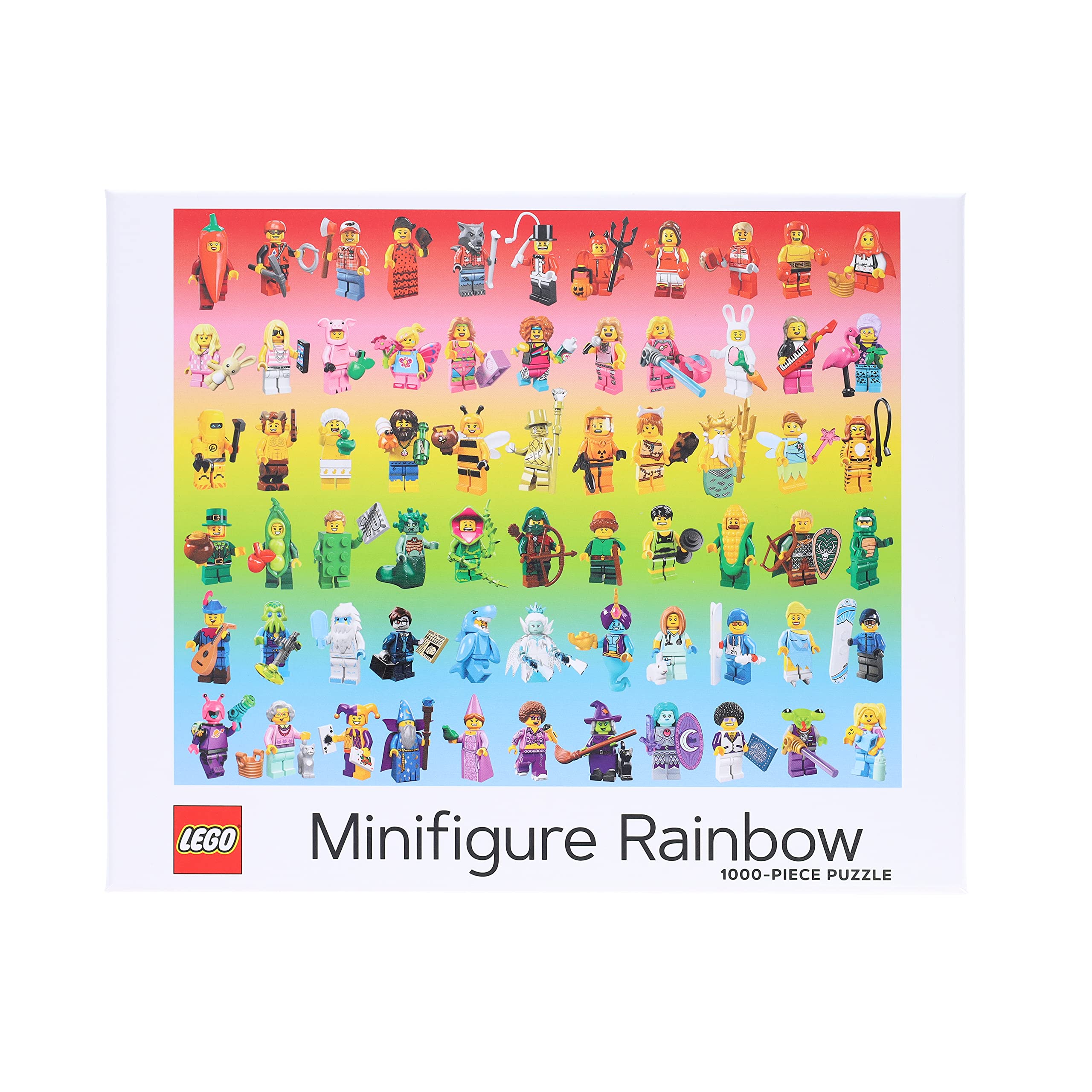 LEGO Minifigure Rainbow 1000-Piece Puzzle by Chronicle Books 3