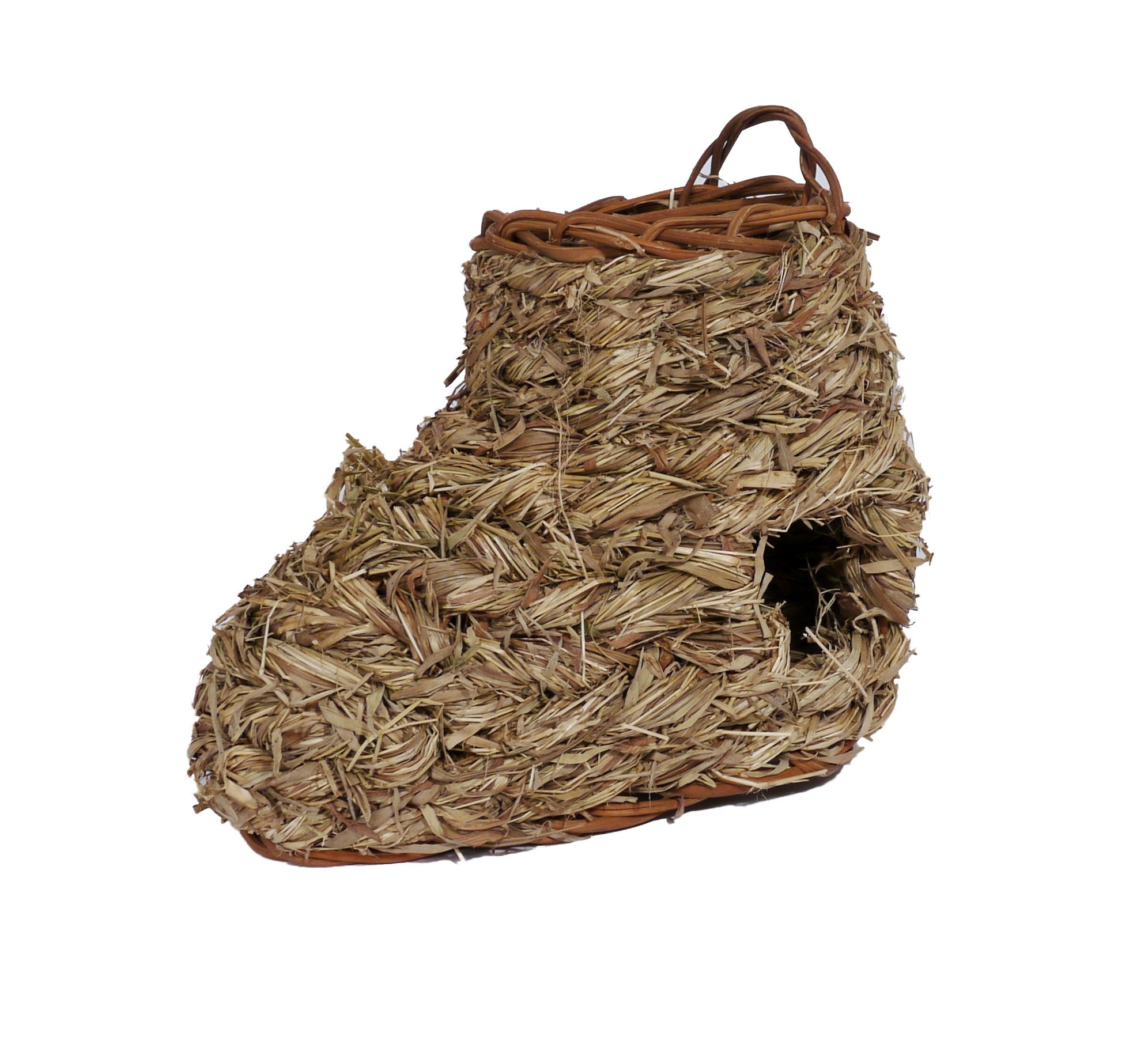 Rosewood Naturals Woven Play 'N' Hide Boot - Natural Chew Toy & Hideout for Hamsters, Gerbils, Mice & Rabbits